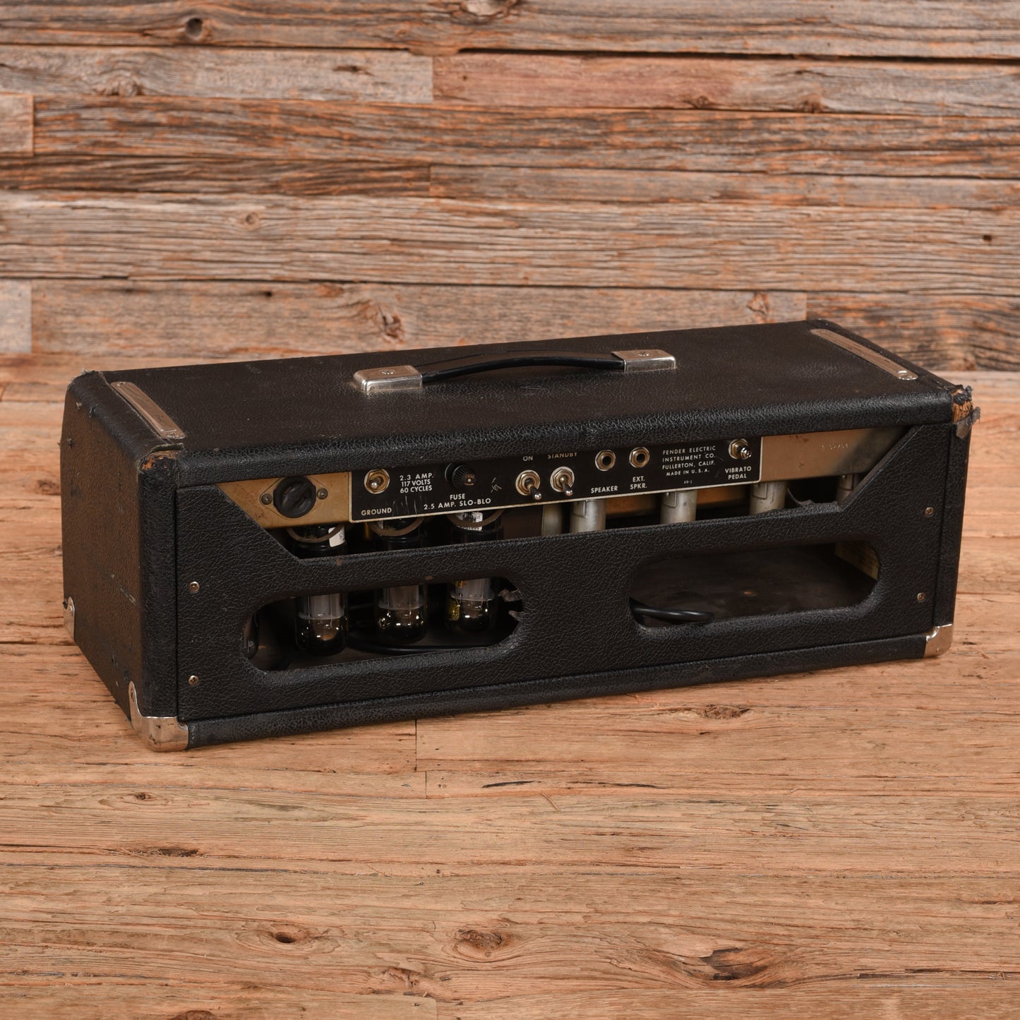 Fender Black Panel Showman 2-Channel 85-Watt Guitar Amp Head  1965 Amplifiers