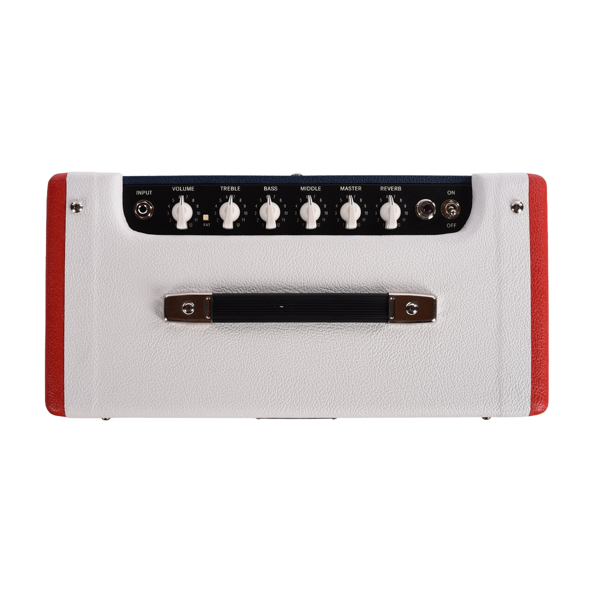 Fender Blues Junior IV Color Trio w/Eminence Cannabis Rex Red, White and Blue Amplifiers