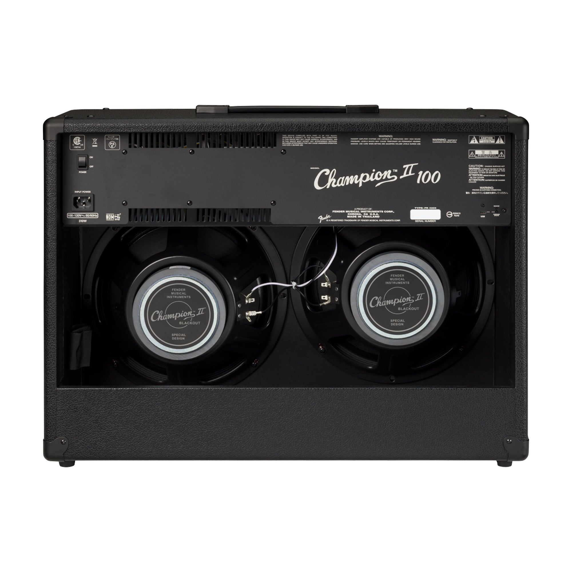 Fender Champion II 100 Blackout 120V Amplifiers