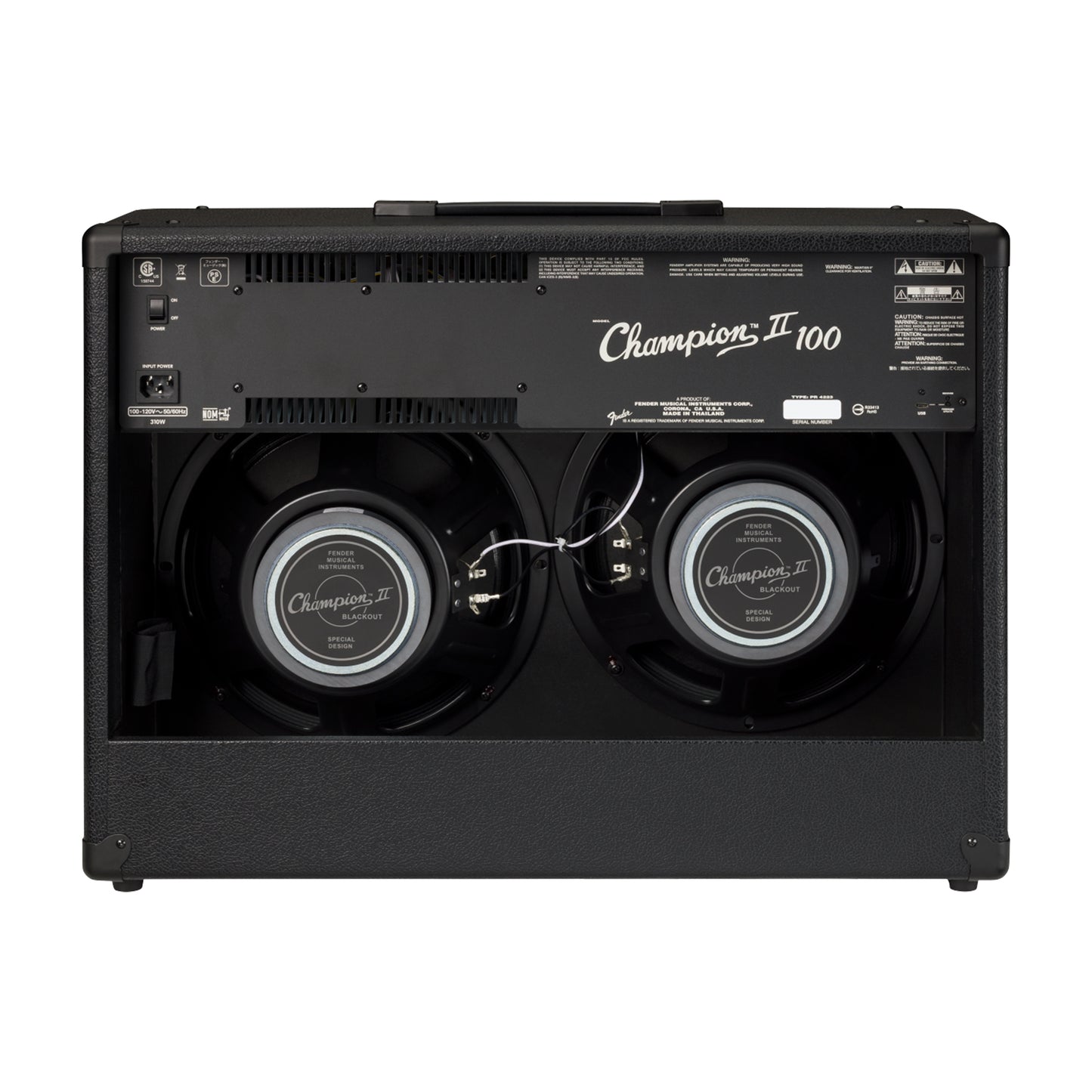 Fender Champion II 100 Blackout 120V Amplifiers