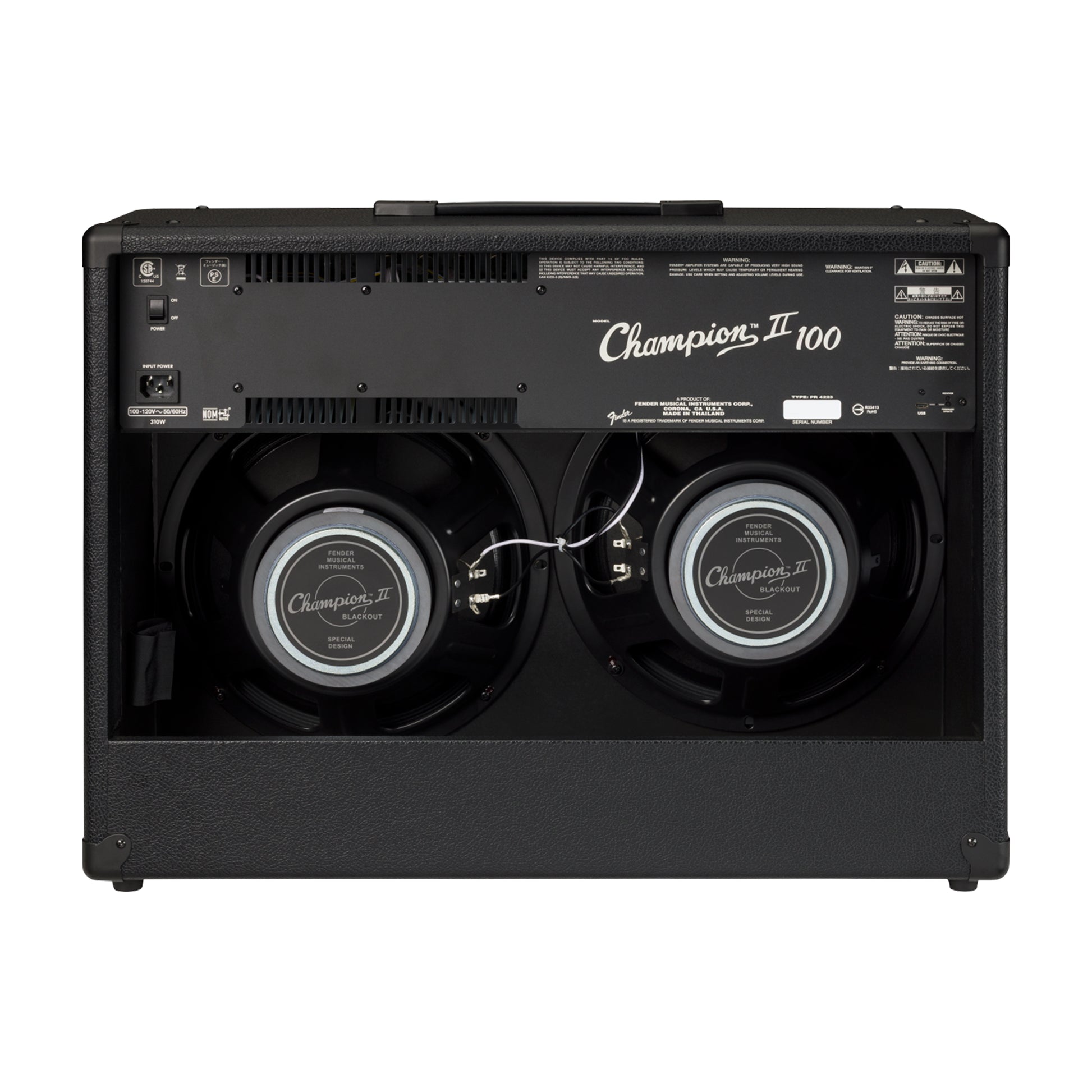 Fender Champion II 100 Blackout 120V Amplifiers