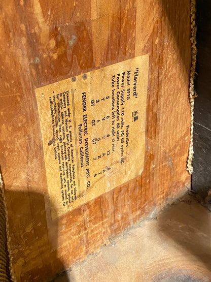 Fender Harvard Tweed 1961 Amplifiers