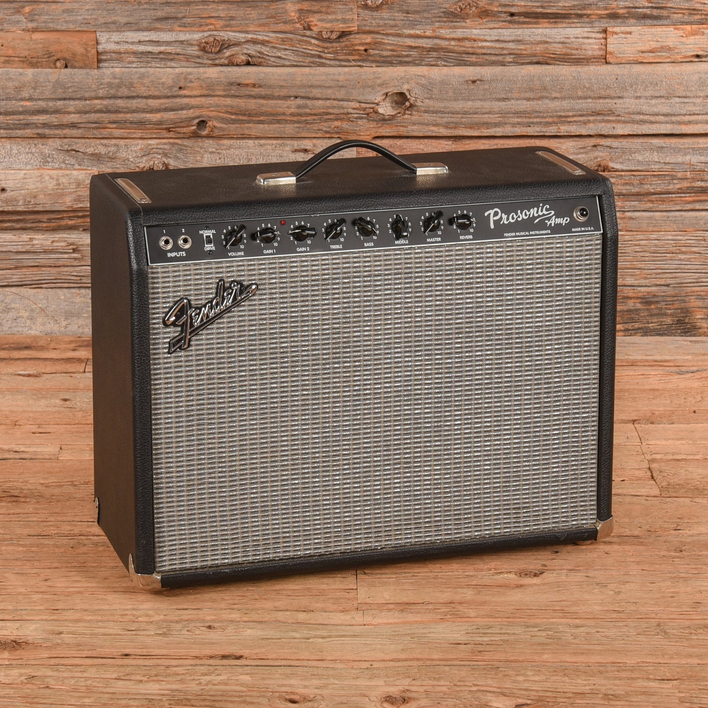 Fender Prosonic Amp 2-Channel 60-Watt 2x10" Guitar Combo Black 1995 Amplifiers
