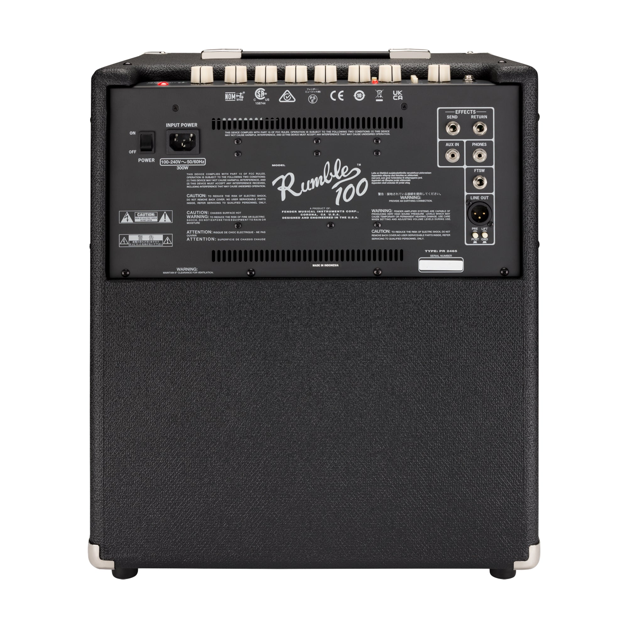 Fender Rumble 100 Bass Amp Amplifiers