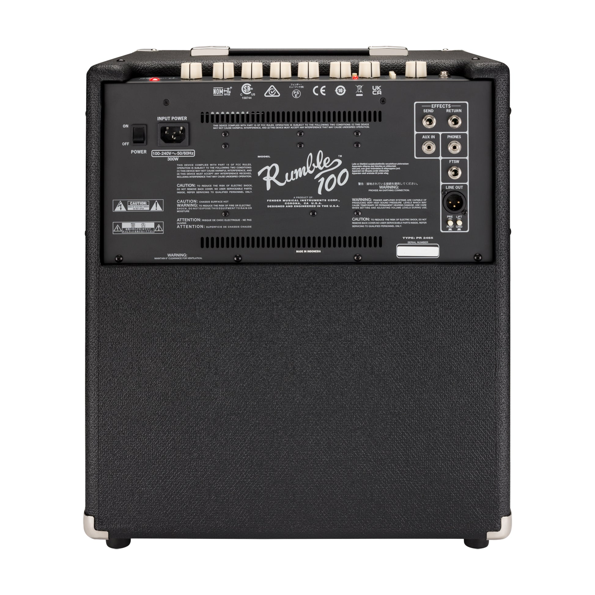 Fender Rumble 100 Bass Amp Amplifiers