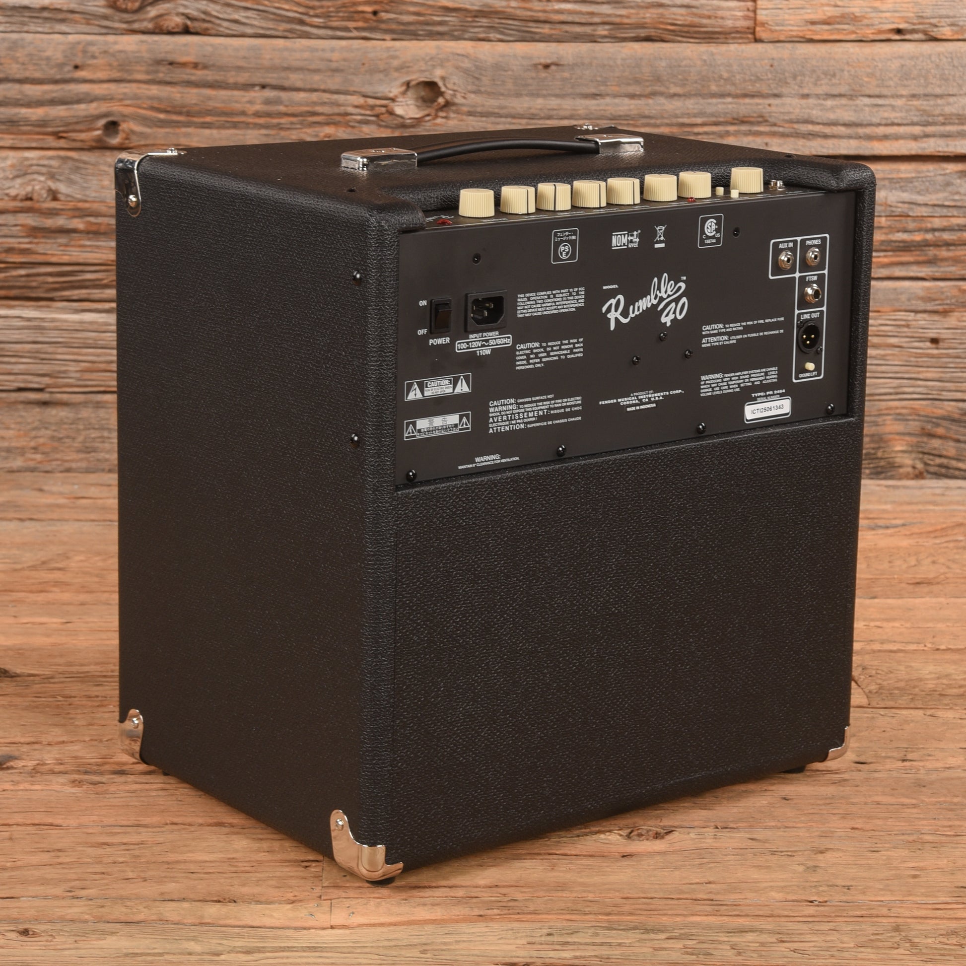 Fender Rumble 40 V3 40-Watt 1x10" Bass Combo Amp Amplifiers
