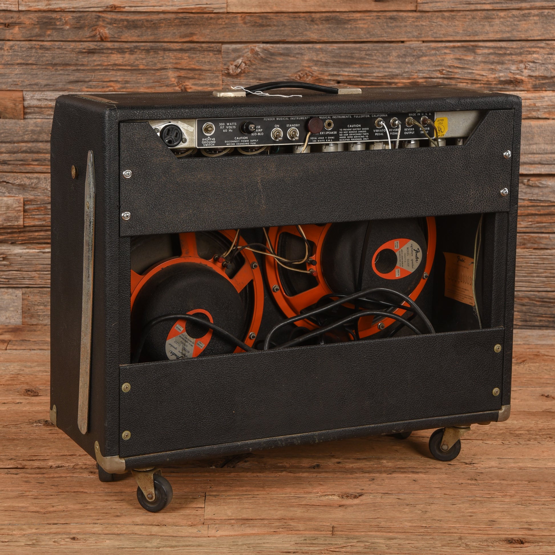 Fender Twin Reverb 2-Channel 100-Watt 2x12" Guitar Combo Amp w/JBL D120F Speakers  1975 Amplifiers