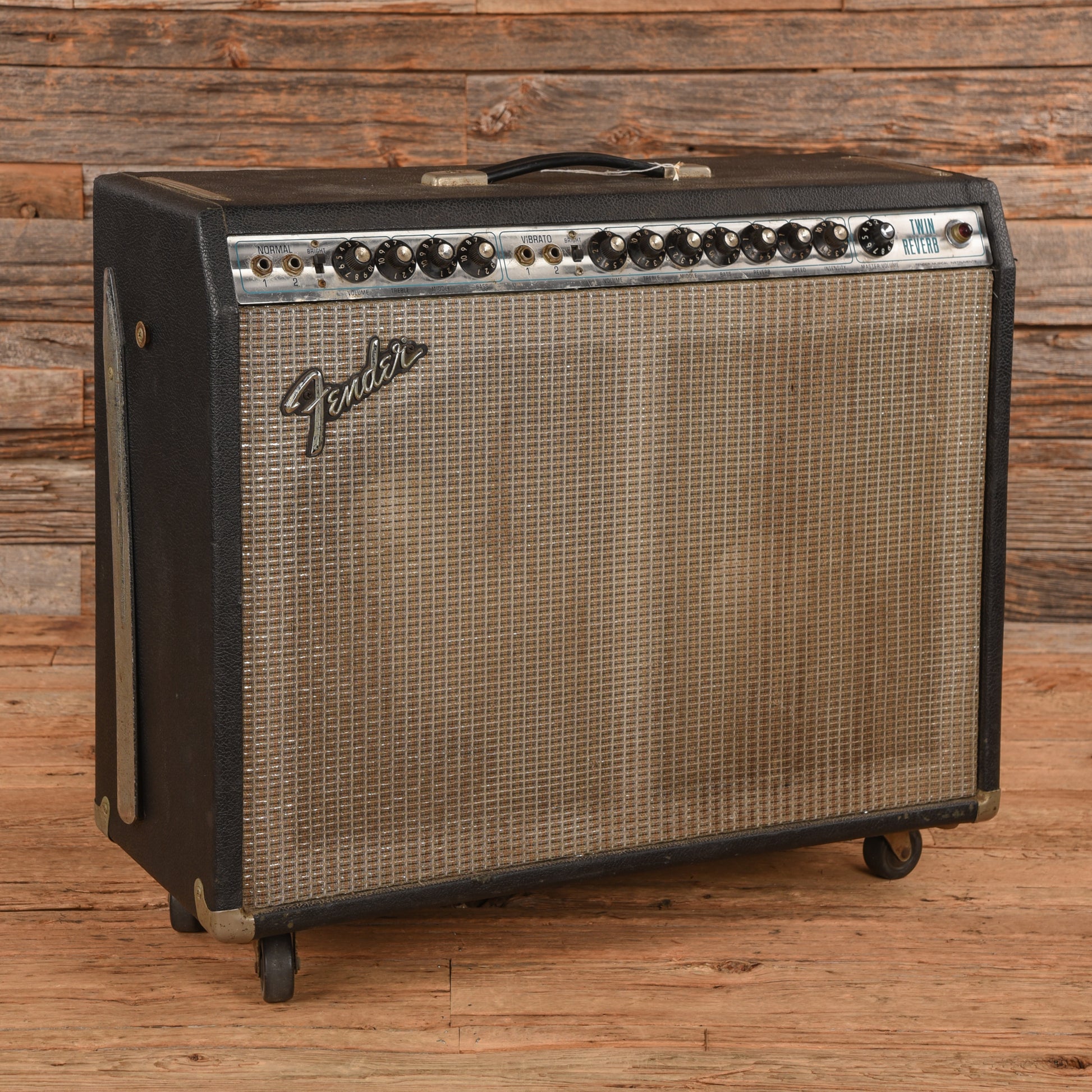 Fender Twin Reverb 2-Channel 100-Watt 2x12" Guitar Combo Amp w/JBL D120F Speakers  1975 Amplifiers