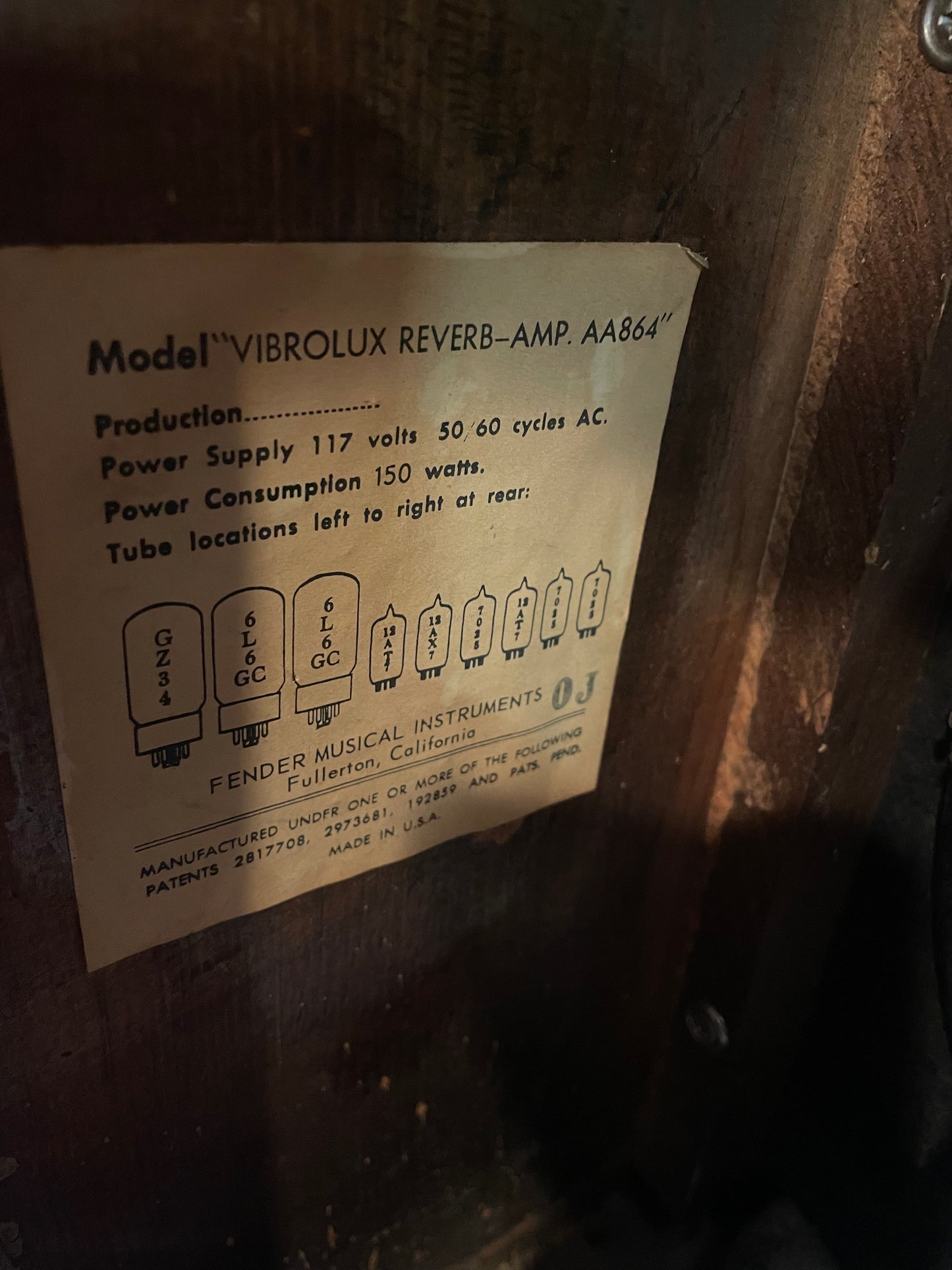 Fender Vibrolux Reverb  1965 Amplifiers