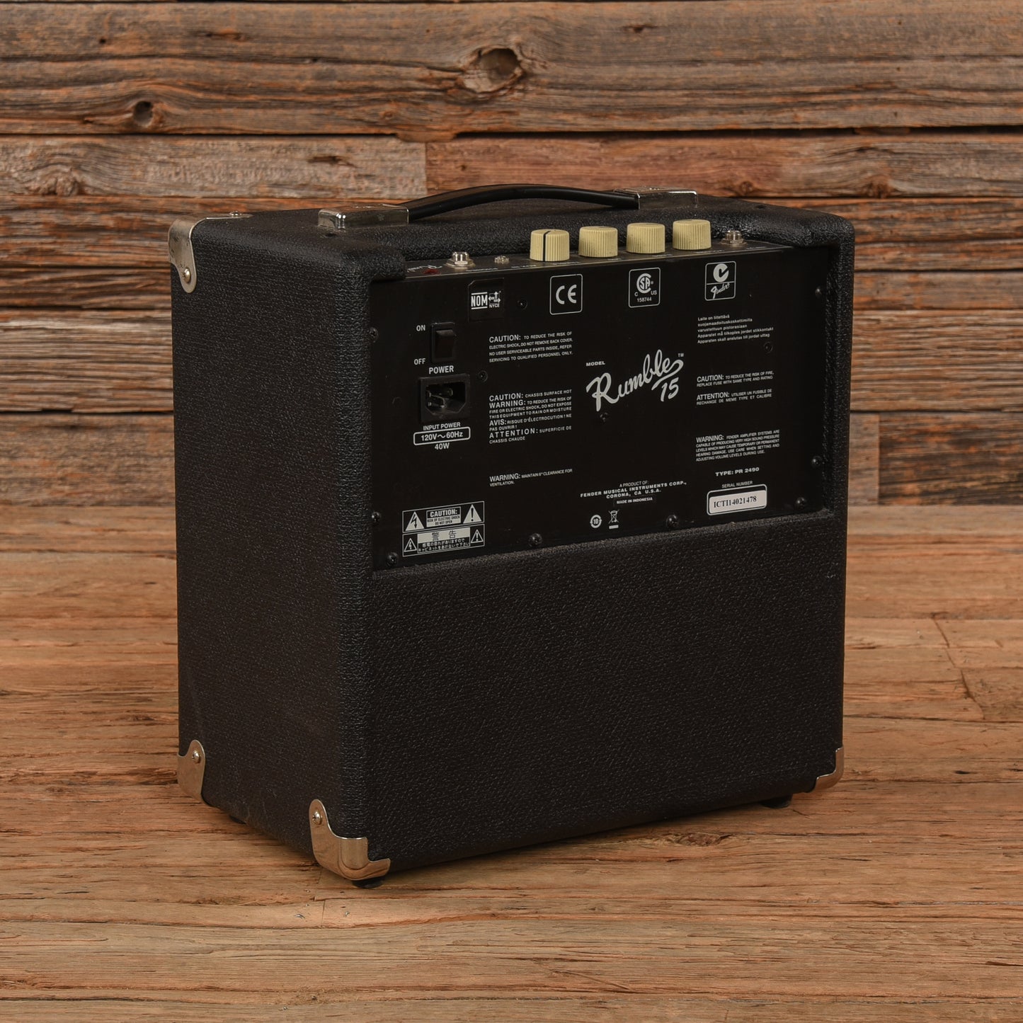 Fender Rumble 15 V3 15-Watt 1x8" Bass Combo Amp Amps / Bass Amps / Bass Cabinets