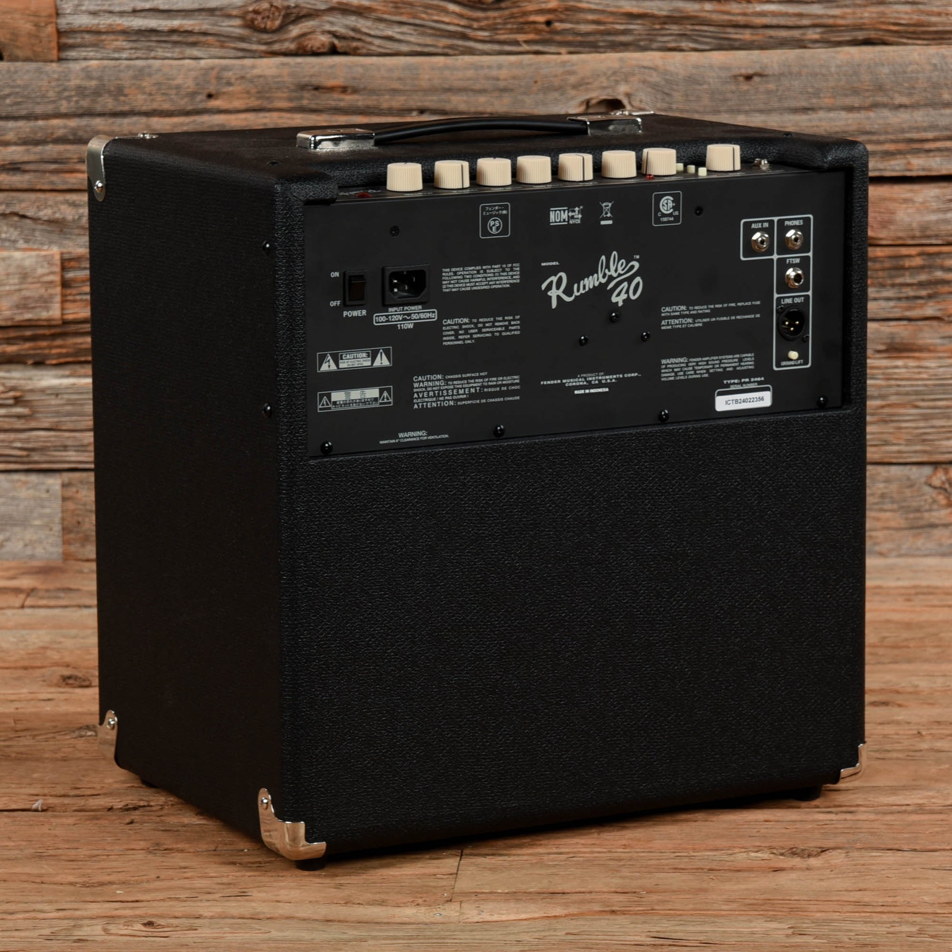 Fender Rumble 40 40-Watt 1x10" Bass Combo Amp Amps / Bass Amps / Bass Cabinets