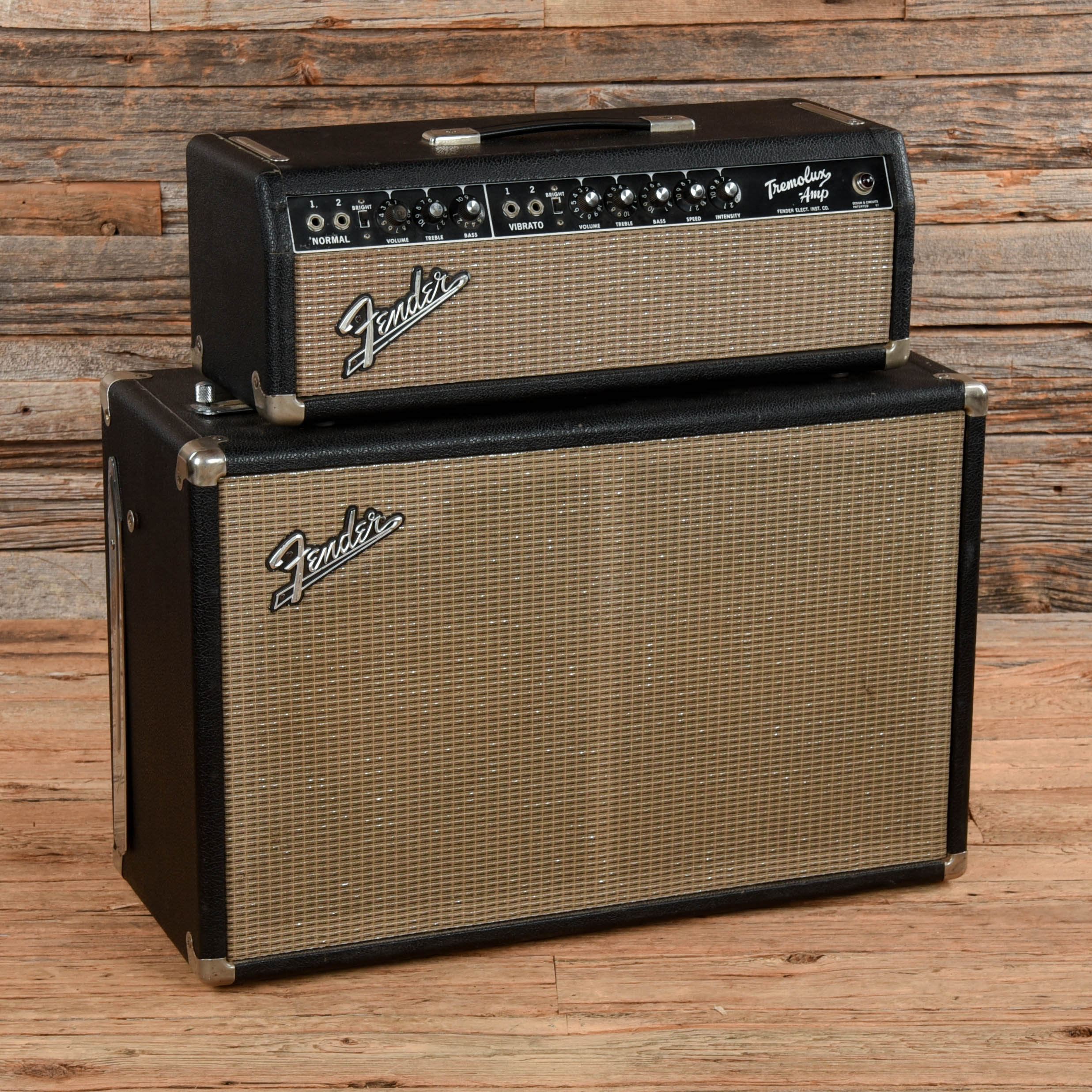 Fender Fender Tremolux w/ 2x10 Cab 1964  - Dave Amato of REO Speedwagon Amps / Guitar Amps / Guitar Amp Stacks