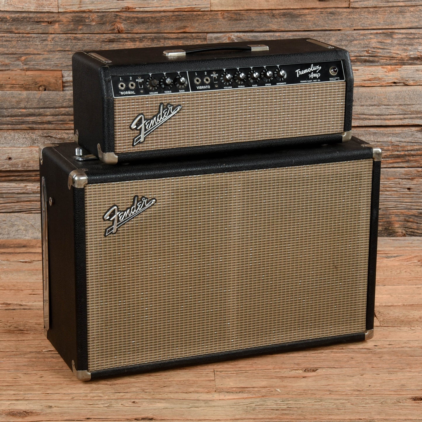 Fender Fender Tremolux w/ 2x10 Cab 1964  - Dave Amato of REO Speedwagon Amps / Guitar Amps / Guitar Amp Stacks