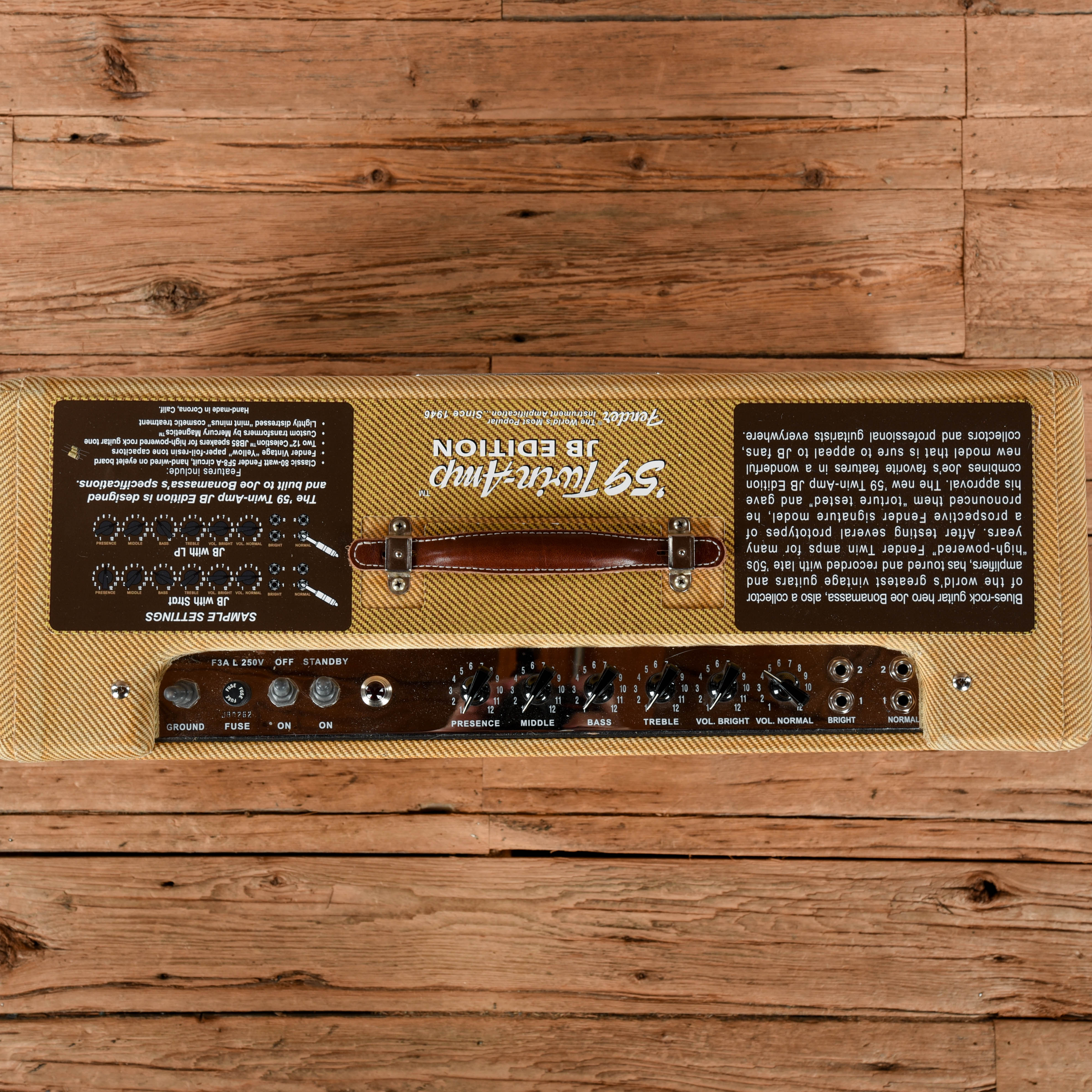Fender '59 Twin-Amp JB Edition Amps / Guitar Amps / Guitar Cabinets