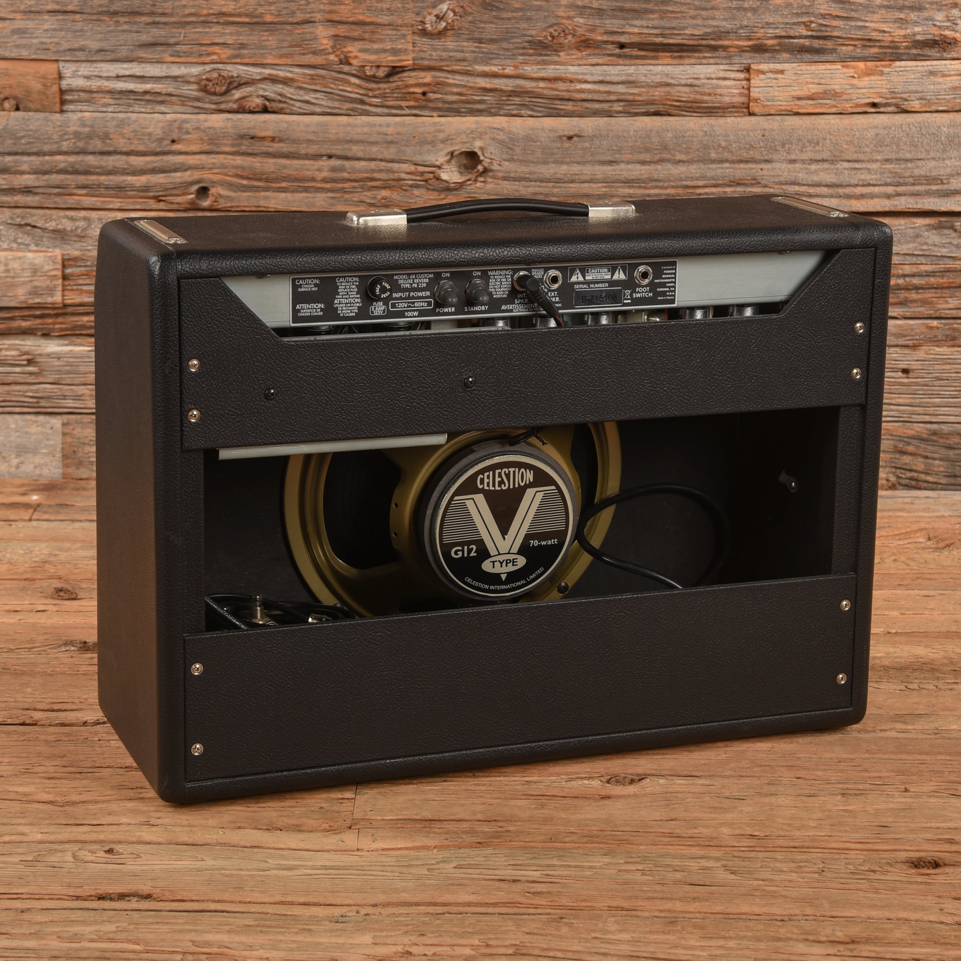 Fender 68 Custom Deluxe Reverb 2-Channel 22-Watt 1x12" Guitar Combo Amp Amps / Guitar Amps / Guitar Cabinets