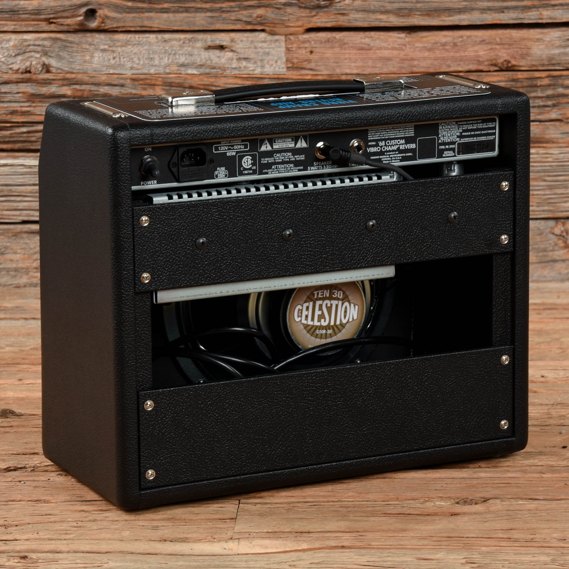 Fender '68 Custom Pro Vibro Champ Reverb 5-Watt 1x10" Guitar Combo Amps / Guitar Amps / Guitar Cabinets