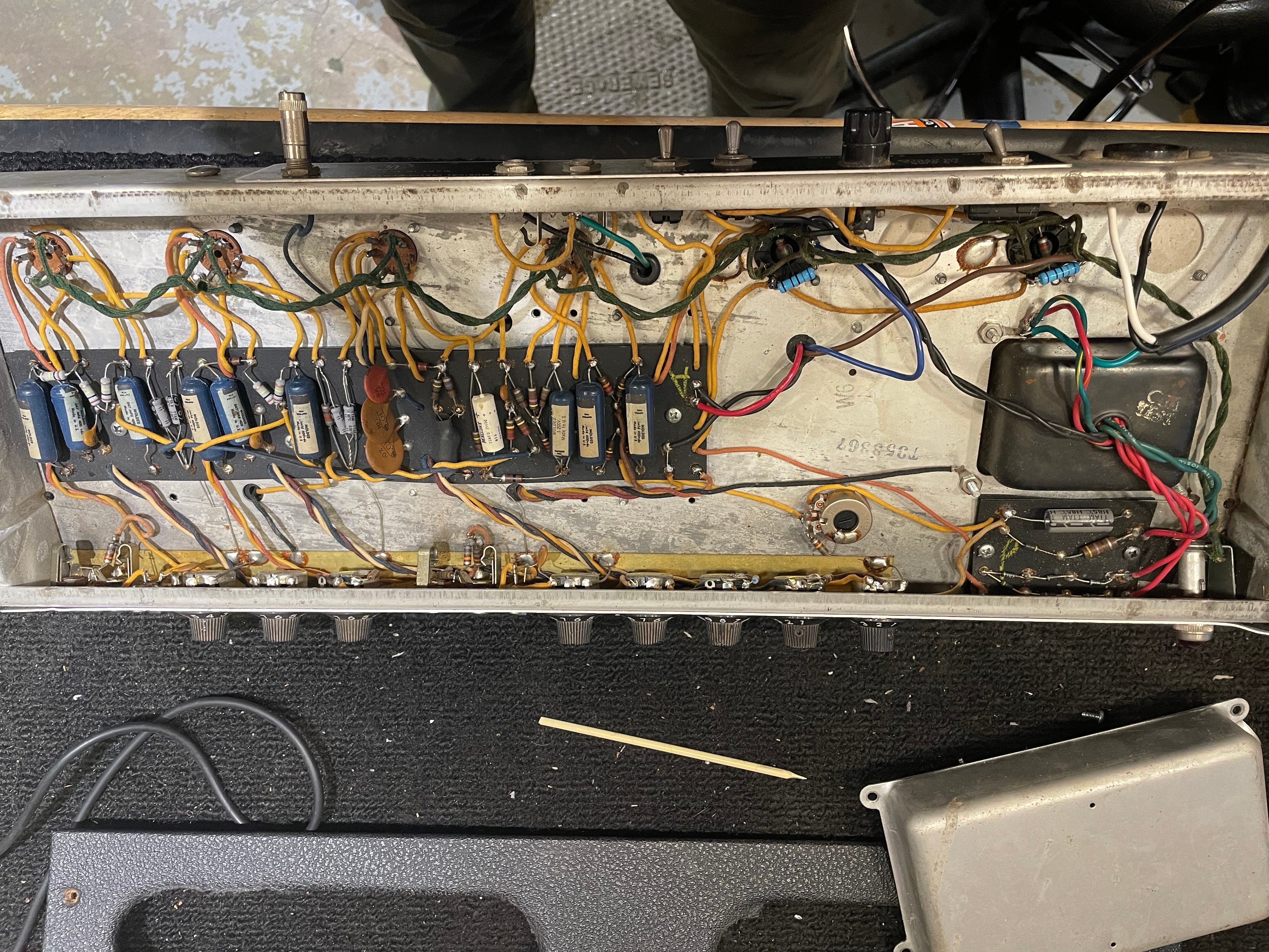 Fender Bandmaster 2-Channel 40-Watt Guitar Amp Head  1967 Amps / Guitar Amps / Guitar Cabinets