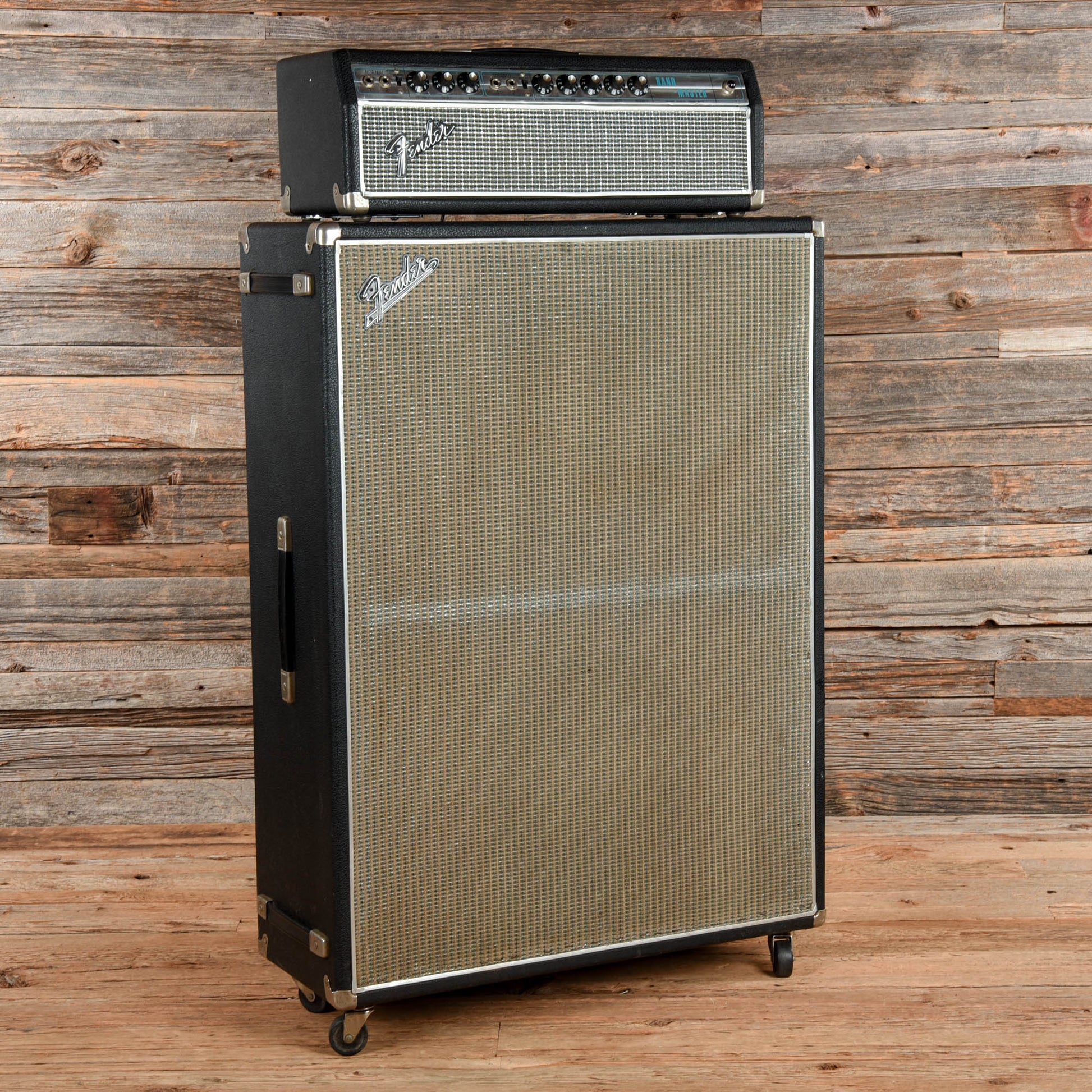 Fender Bandmaster 2-Channel 40-Watt Guitar Amp Head w/ 2x12 Speaker Cab  1968 Amps / Guitar Amps / Guitar Cabinets