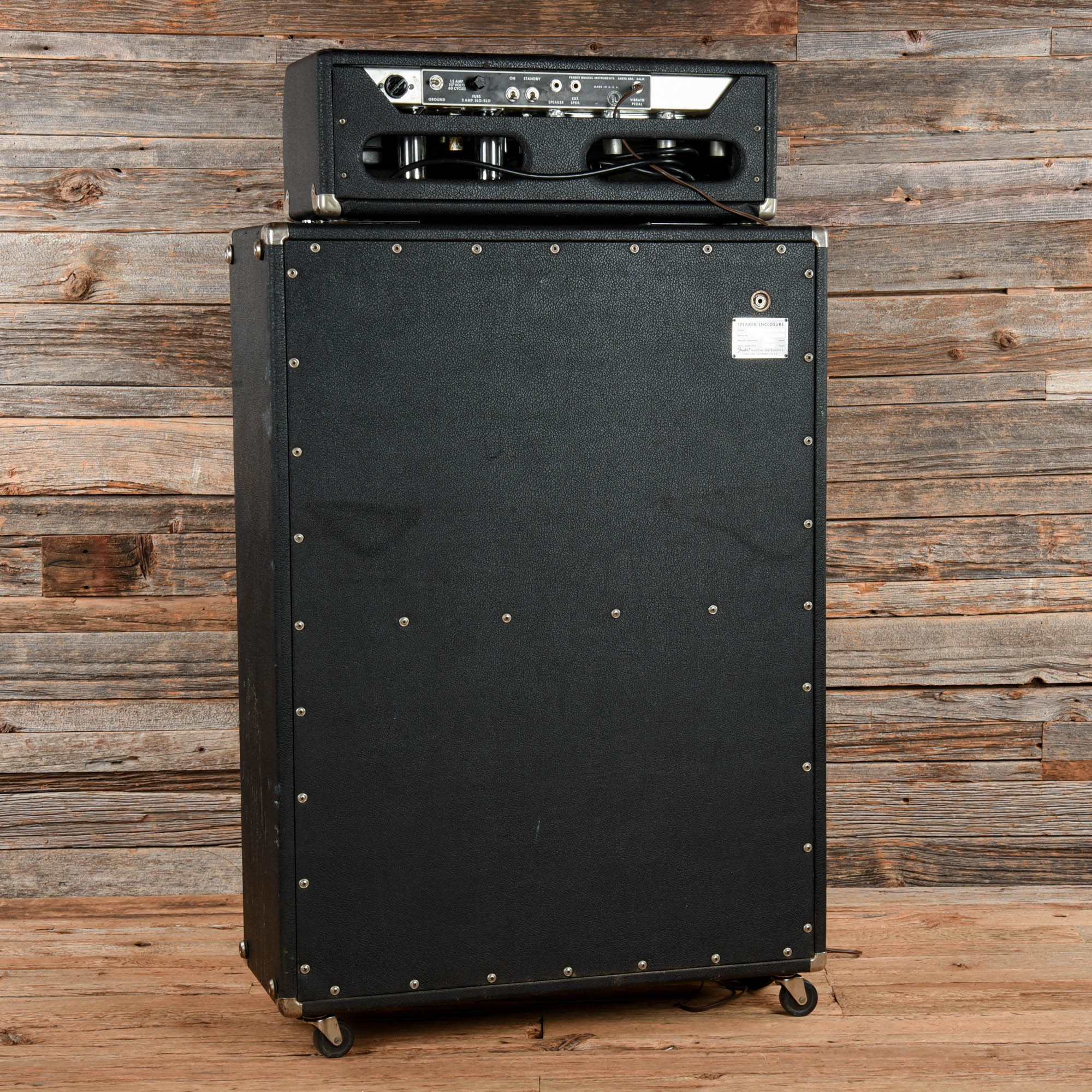Fender Bandmaster 2-Channel 40-Watt Guitar Amp Head w/ 2x12 Speaker Cab  1968 Amps / Guitar Amps / Guitar Cabinets