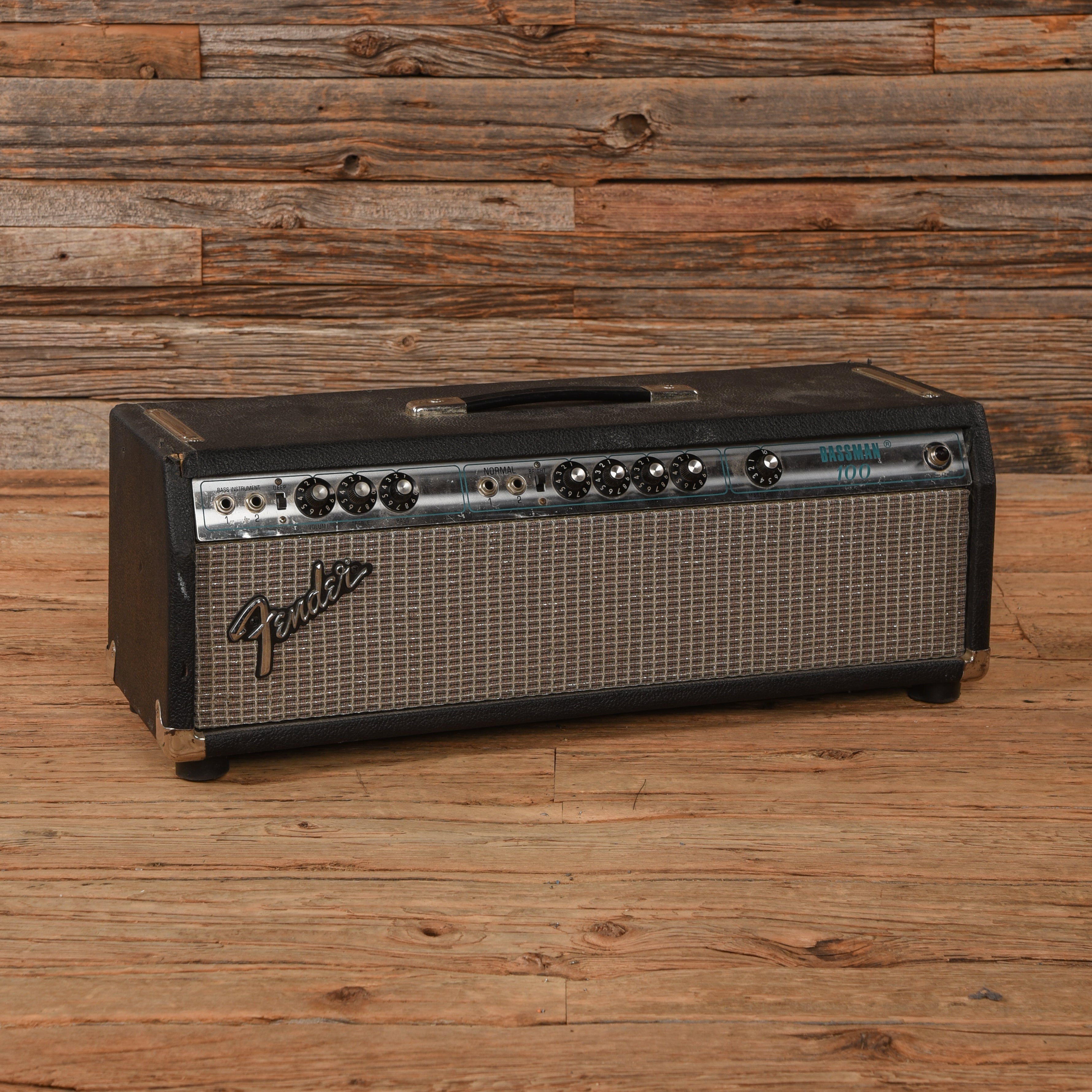 Fender Bassman 100 2-Channel 100-Watt Guitar Amp Head  1977 Amps / Guitar Amps / Guitar Cabinets