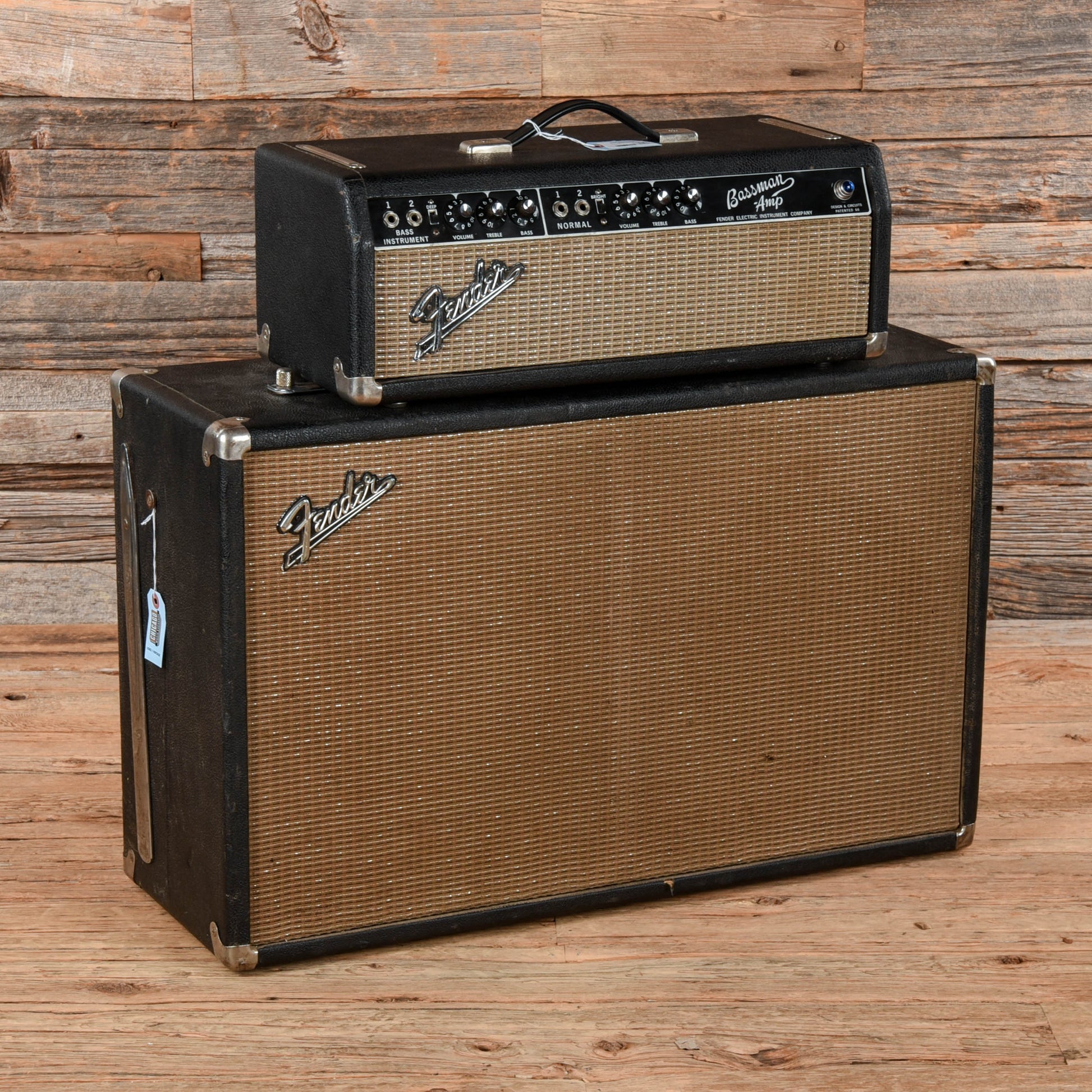 Fender Bassman Head w/ Matching 2x12 Cabinet  1965 Amps / Guitar Amps / Guitar Cabinets