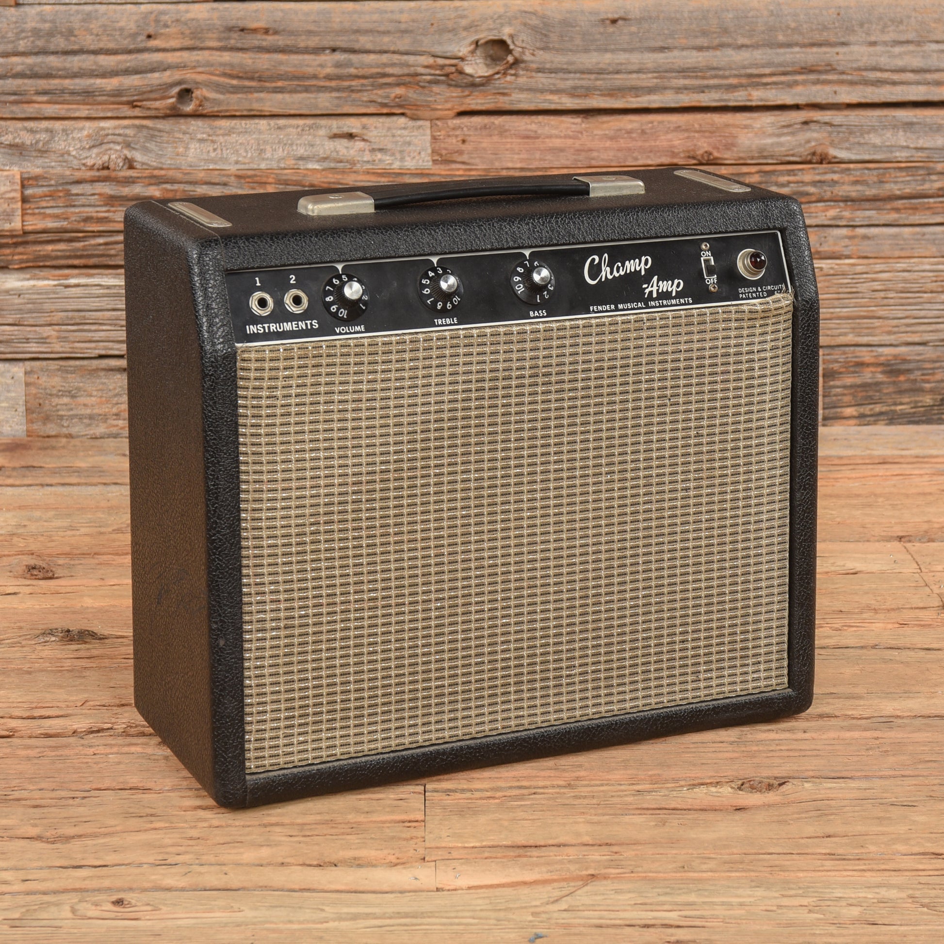 Fender Black Panel Champ 6-Watt 1x8" Guitar Combo  1966 Amps / Guitar Amps / Guitar Cabinets