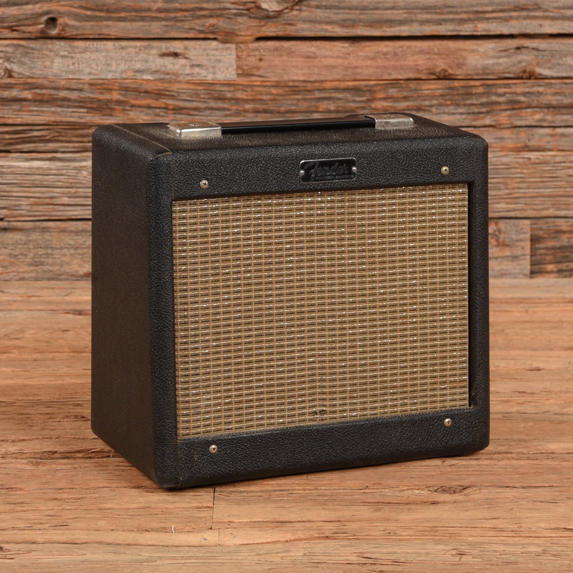 Fender Champ Amplifier 5F1 Black Tolex 1963 – Chicago Music Exchange