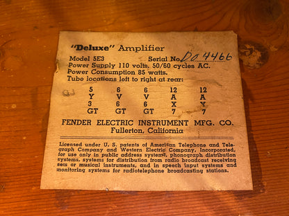 Fender Deluxe  1957 Amps / Guitar Amps / Guitar Cabinets