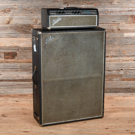 Fender Drip Edge Bassman Head w/ Matching Vertical 2x15 Cabinet  1969 Amps / Guitar Amps / Guitar Cabinets