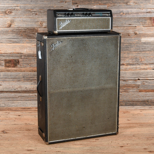 Fender Drip Edge Bassman Head w/ Matching Vertical 2x15 Cabinet  1969 Amps / Guitar Amps / Guitar Cabinets