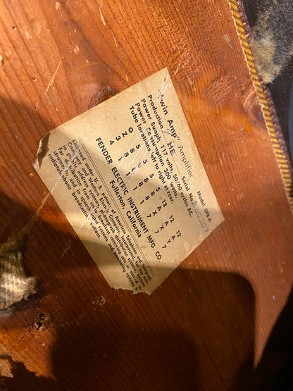 Fender Hi-Power Twin Model 5F8-A  1958 Amps / Guitar Amps / Guitar Cabinets