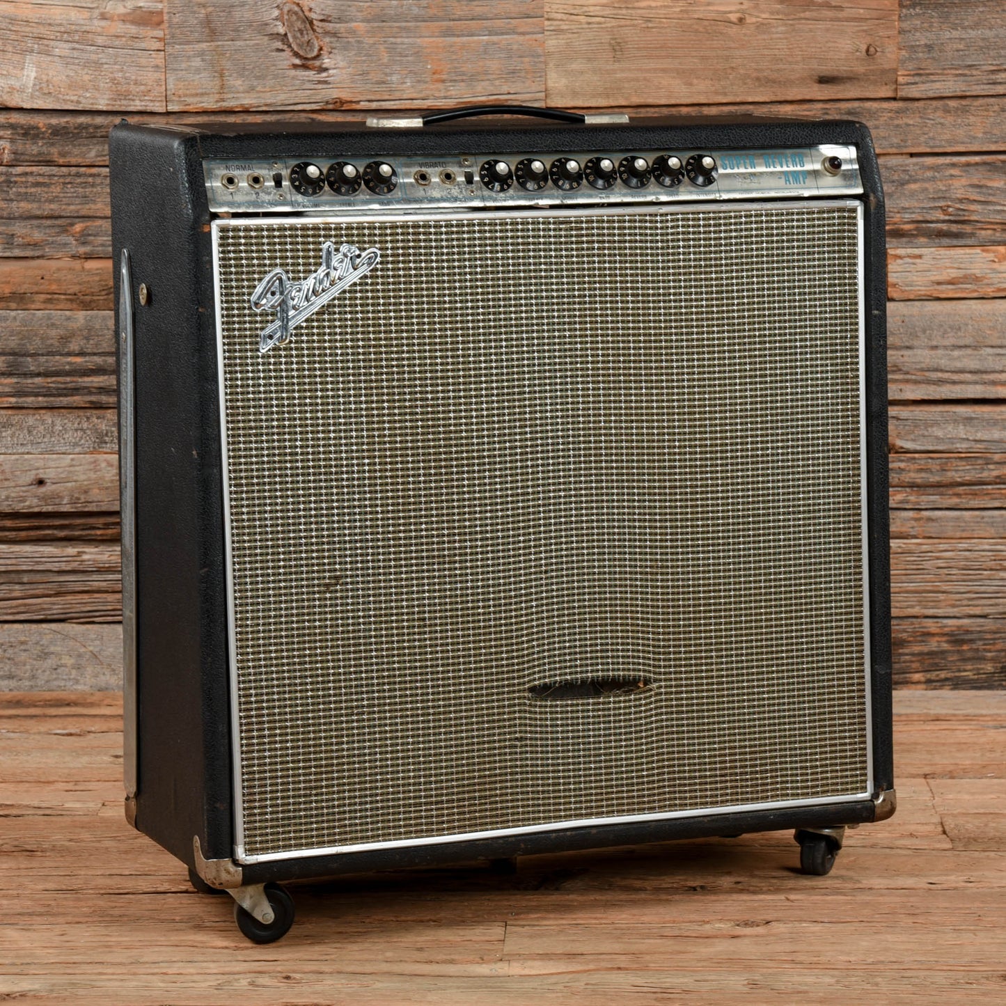 Fender Super Reverb "Drip Edge" 2-Channel 40-Watt 4x10" Guitar Combo  1968 Amps / Guitar Amps / Guitar Cabinets