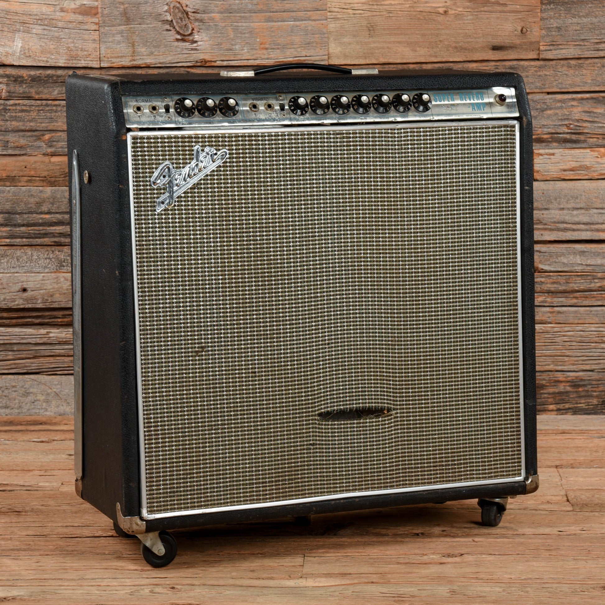 Fender Super Reverb "Drip Edge" 2-Channel 40-Watt 4x10" Guitar Combo  1968 Amps / Guitar Amps / Guitar Cabinets
