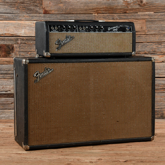 Fender 1966 Fender Bassman Piggyback Black  1966 Amps / Guitar Amps / Guitar Combos