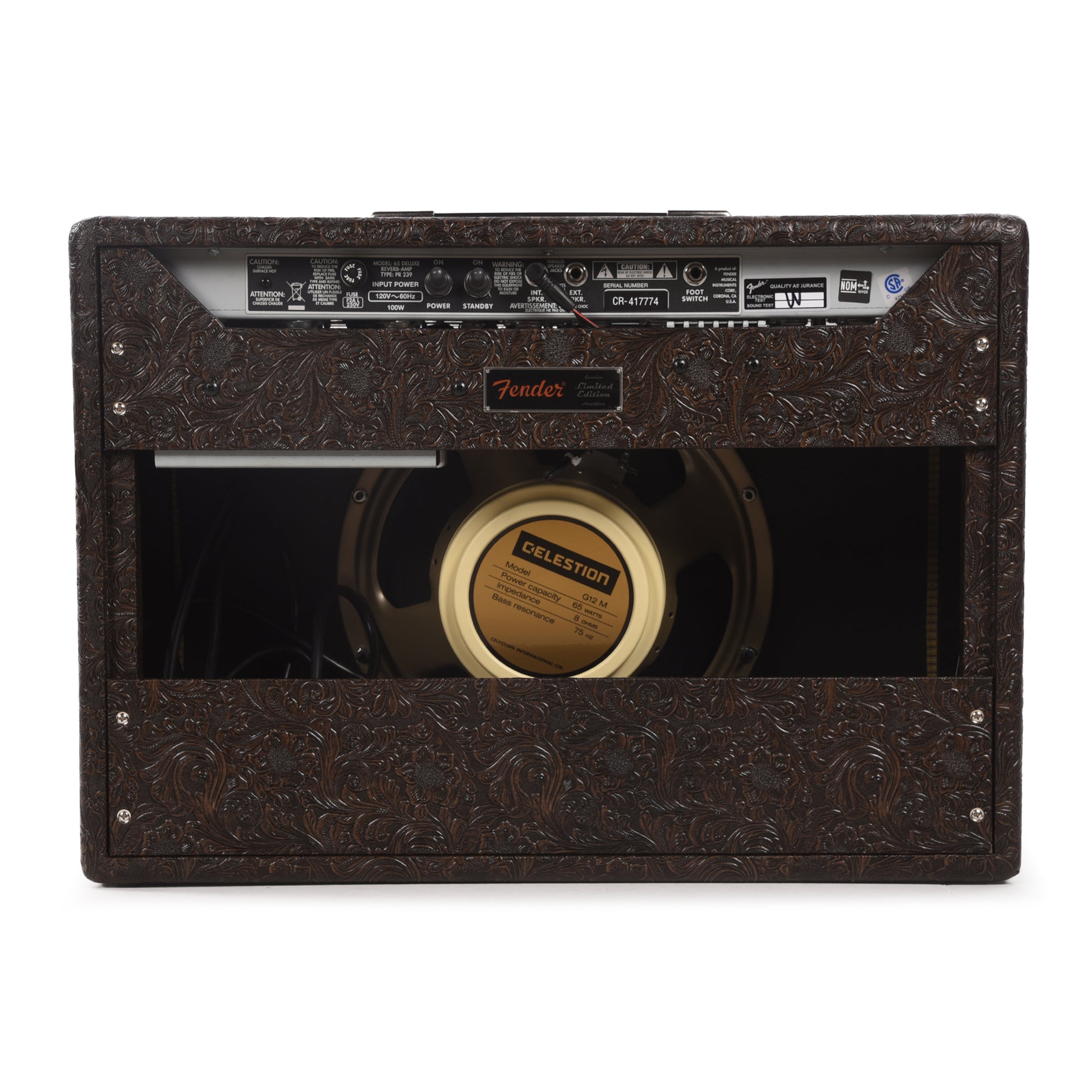 Fender '65 Deluxe Reverb Western CB w/Celestion Creamback G12M Amps / Guitar Amps / Guitar Combos