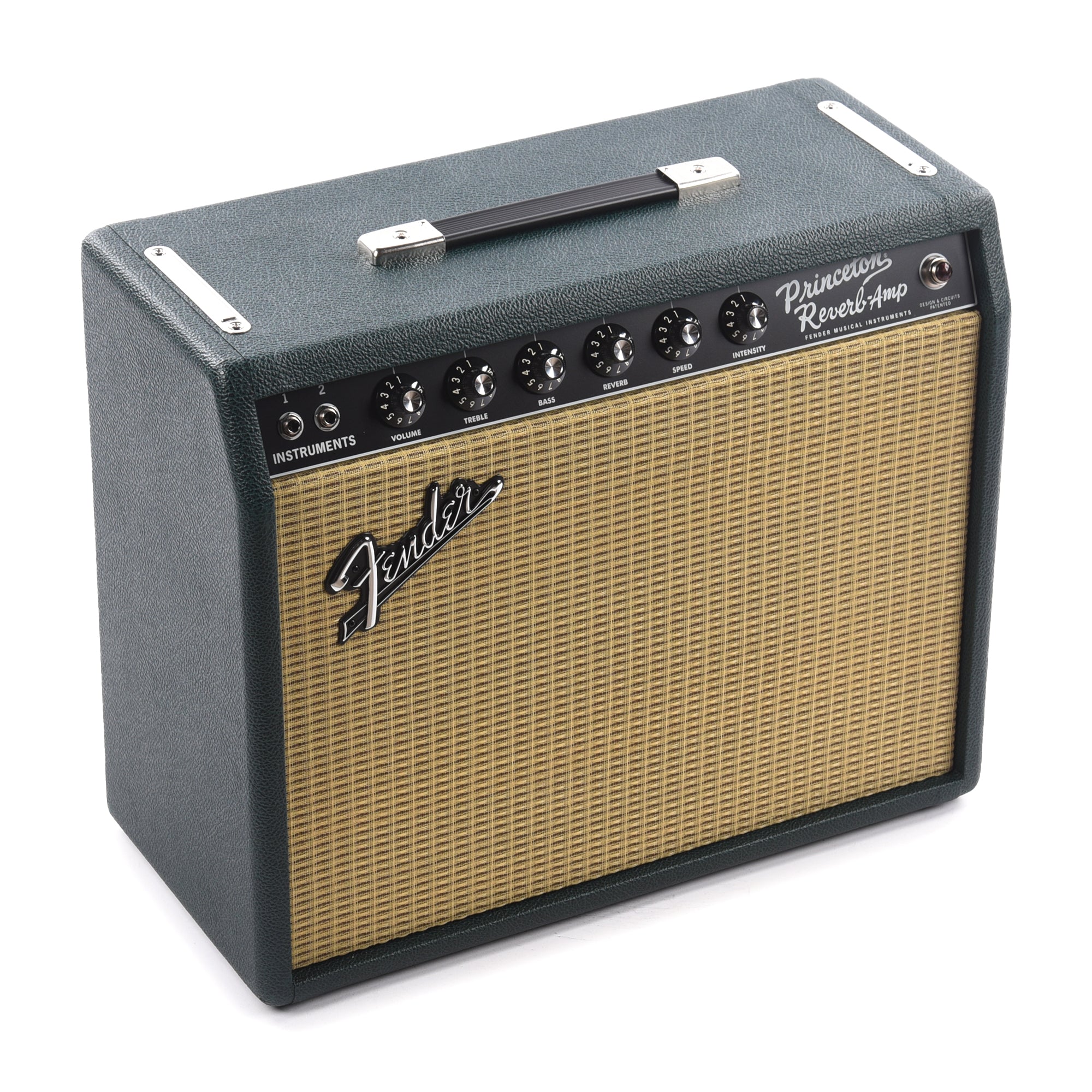 Fender '65 Princeton Reverb Brit Green w/Celestion 12-65 Amps / Guitar Amps / Guitar Combos