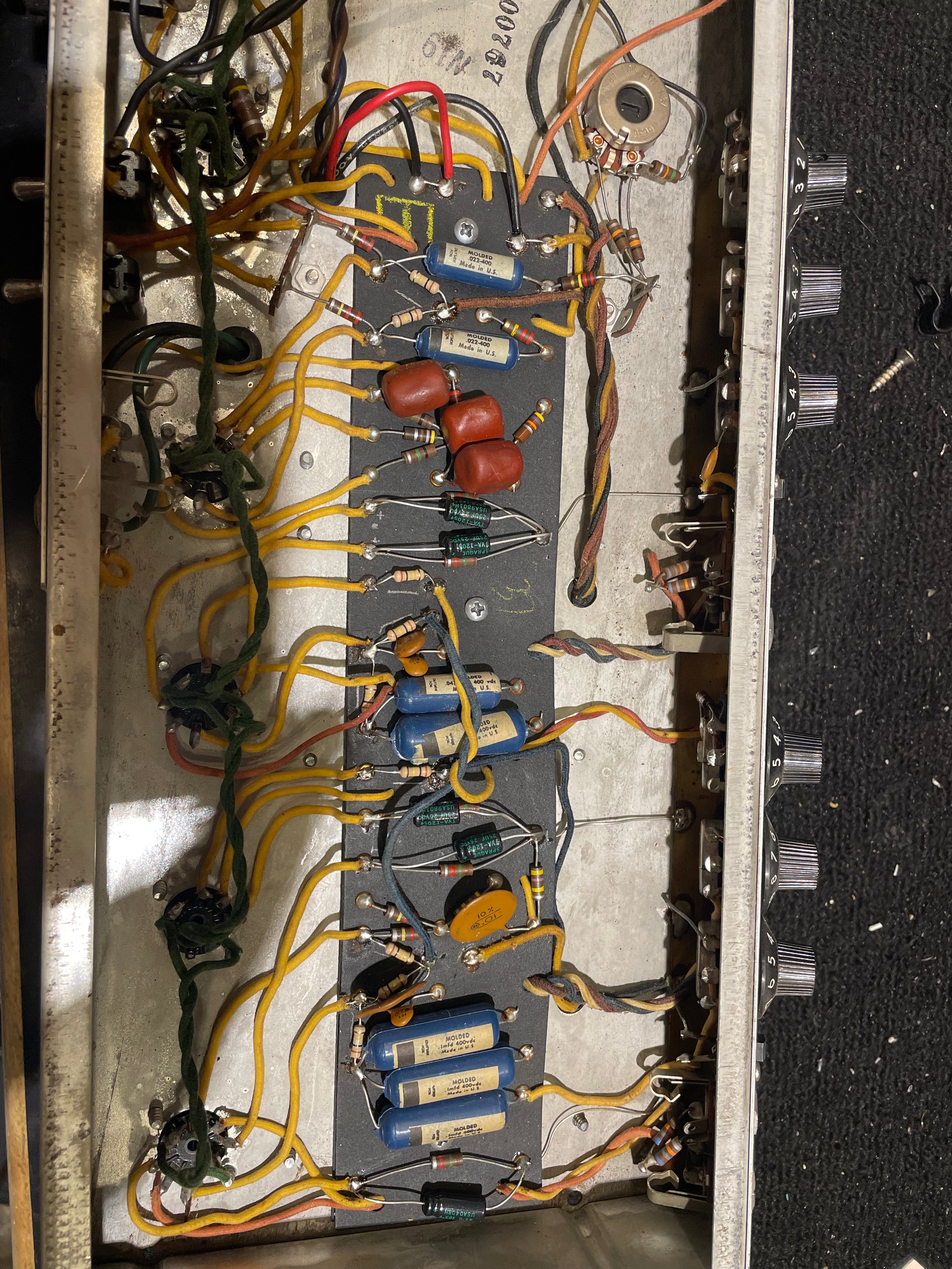 Fender Fender Bassman Head 60s Black Panel 1967  - Dave Amato of REO Speedwagon Amps / Guitar Amps / Guitar Heads