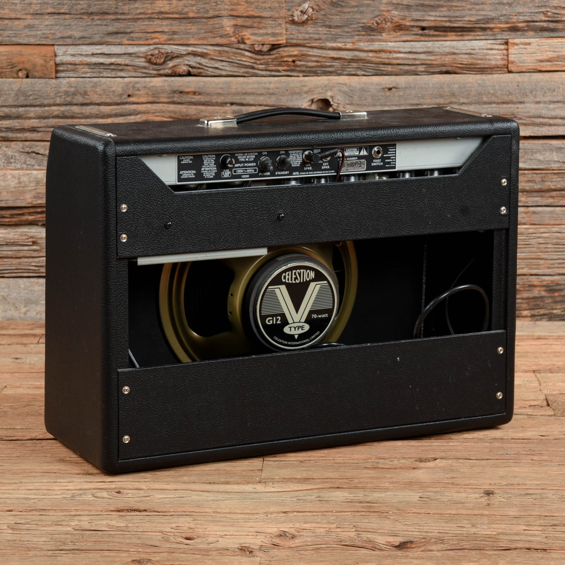 Fender '68 Custom Deluxe Reverb 2-Channel 22-Watt 1x12" Guitar Combo Amps / Guitar Cabinets
