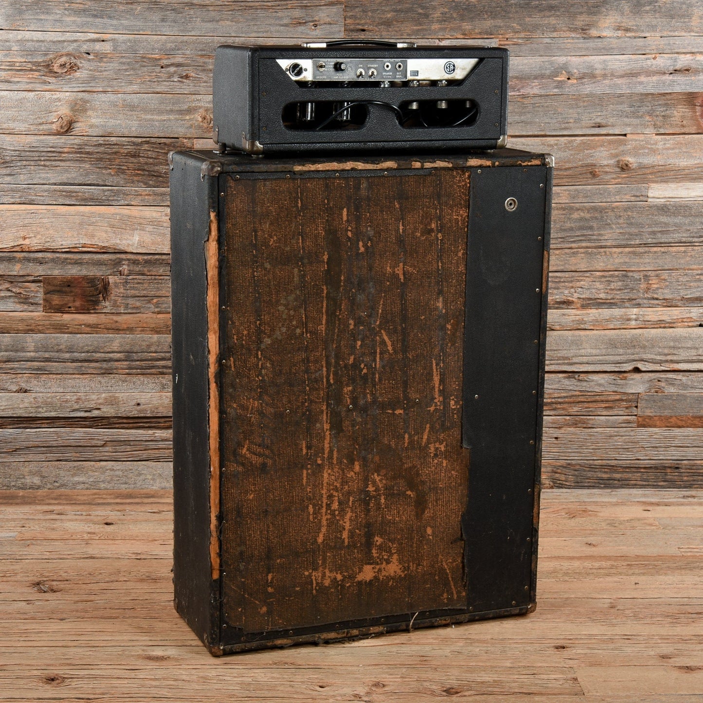 Fender Bassman "Drip Edge" w/ Matching 2x15" Guitar Speaker Cabinet  1969 Amps / Guitar Cabinets