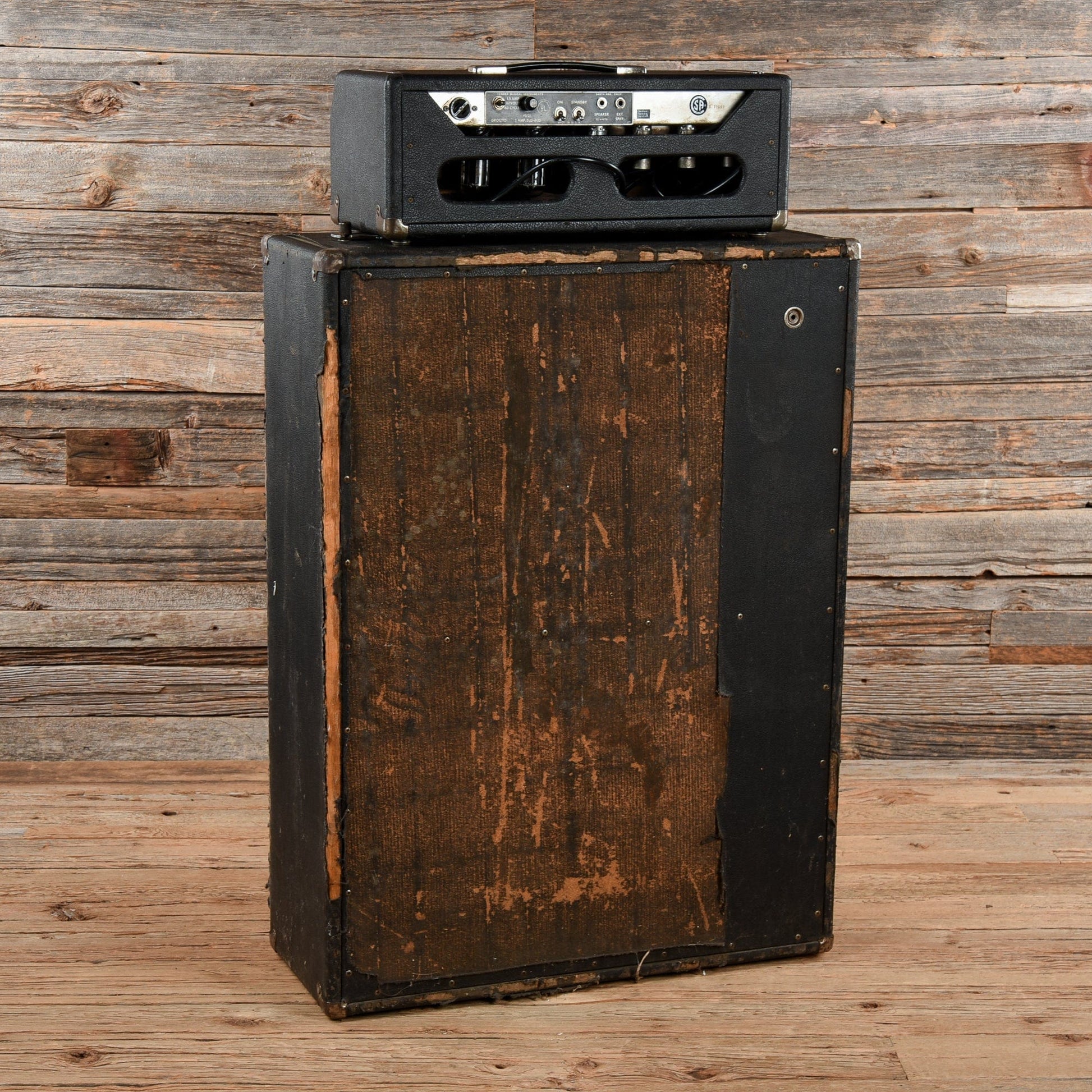 Fender Bassman "Drip Edge" w/ Matching 2x15" Guitar Speaker Cabinet  1969 Amps / Guitar Cabinets