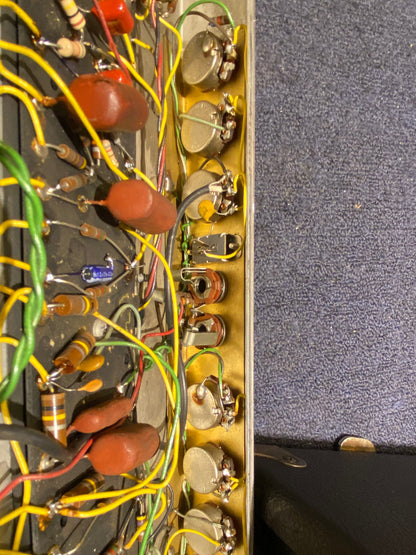 Fender Bassman "Drip Edge" w/ Matching 2x15" Guitar Speaker Cabinet  1969 Amps / Guitar Cabinets