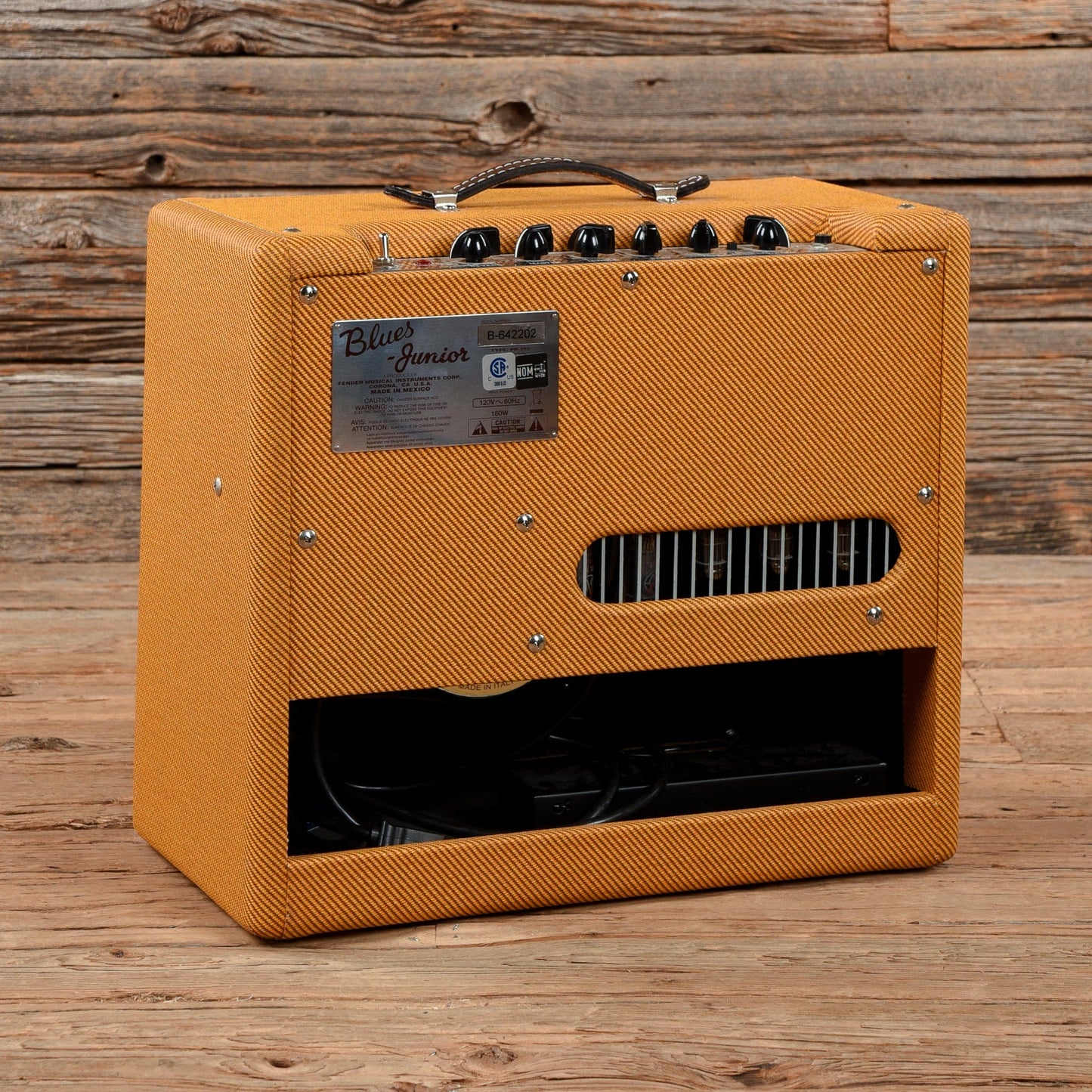Fender Blues Junior Lacquered Tweed 15-Watt 1x12" Guitar Combo Amp Tweed Amps / Guitar Cabinets