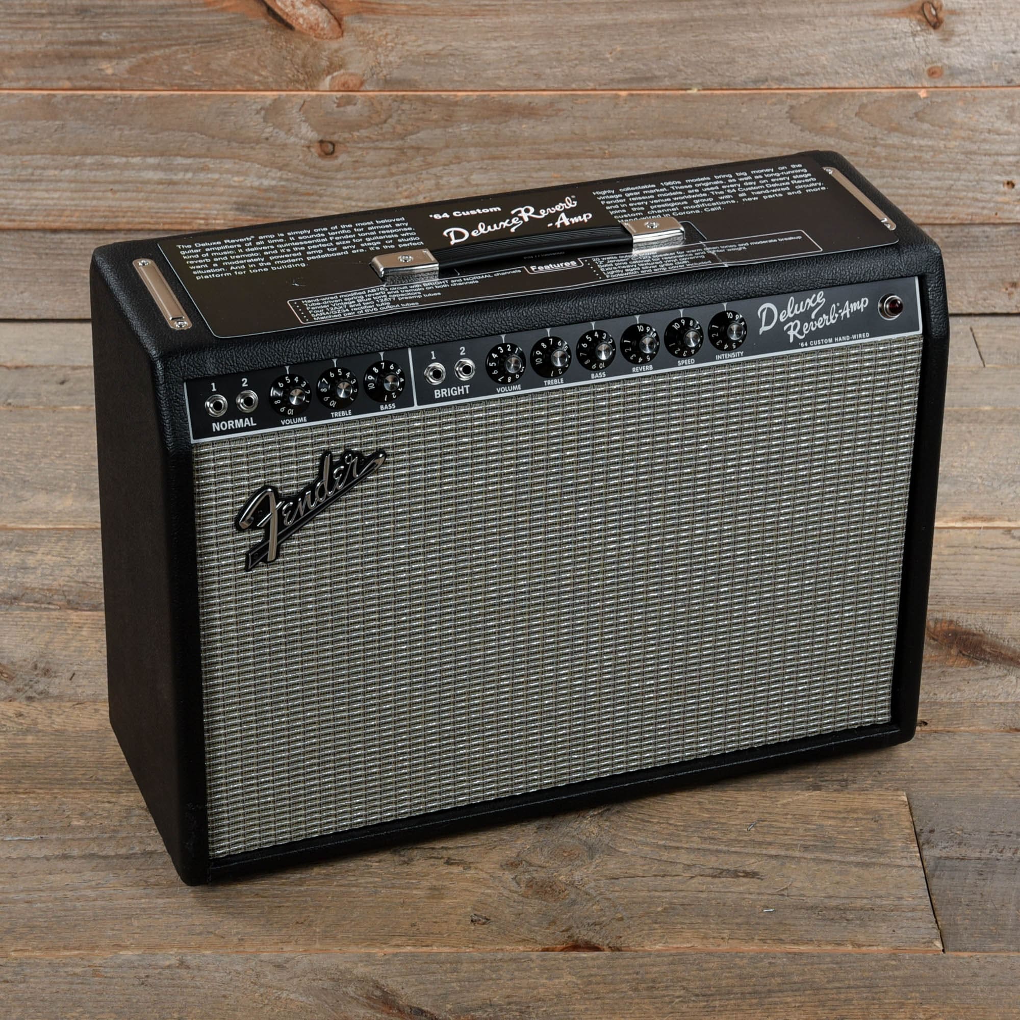 Fender '64 Custom Deluxe Reverb 1x12 Combo Amp w/Jensen C-12Q Amps / Guitar Combos