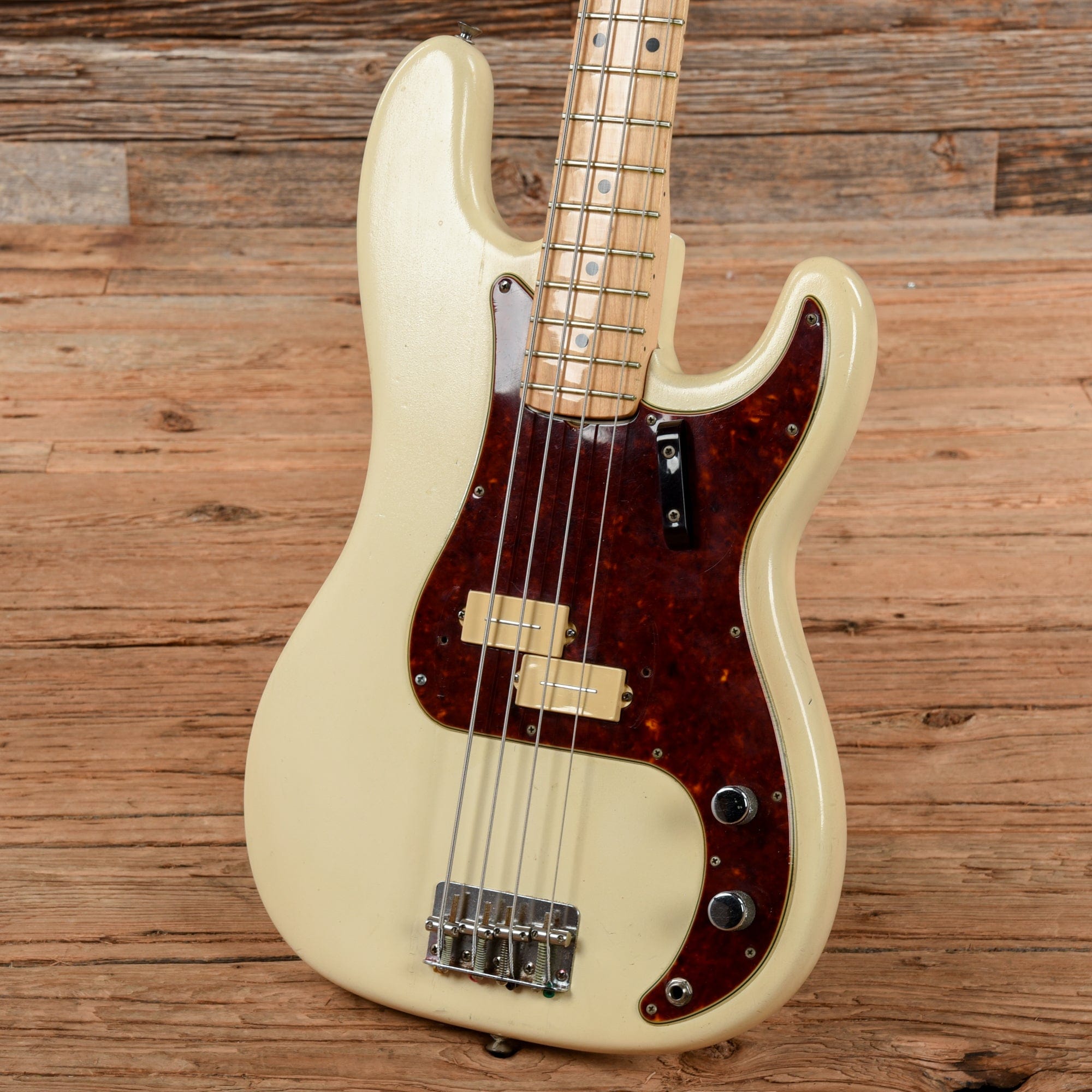 Fender 1978 Left-Handed Precision Bass Neck w/'60s Fender Body White Refin Bass Guitars / 4-String
