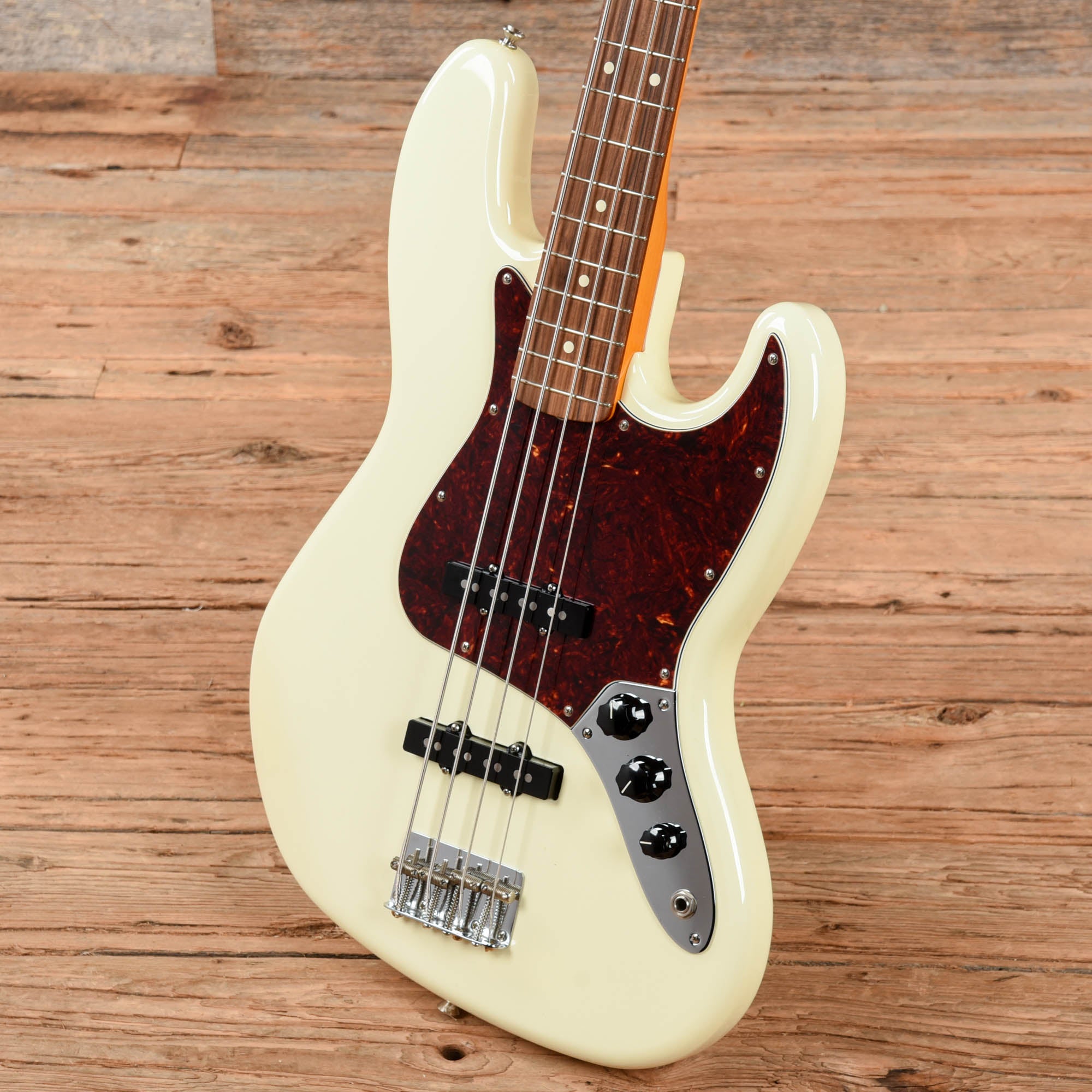 Fender 60's Classic Series Lacquer Jazz Neck w/ Fender Jazz Bass Body Olympic White 2018 Bass Guitars / 4-String