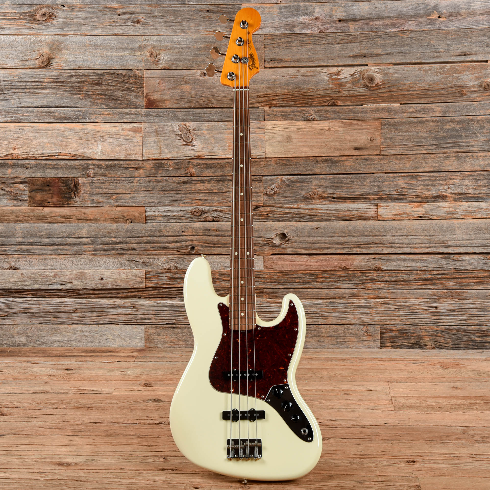 Fender 60's Classic Series Lacquer Jazz Neck w/ Fender Jazz Bass Body Olympic White 2018 Bass Guitars / 4-String