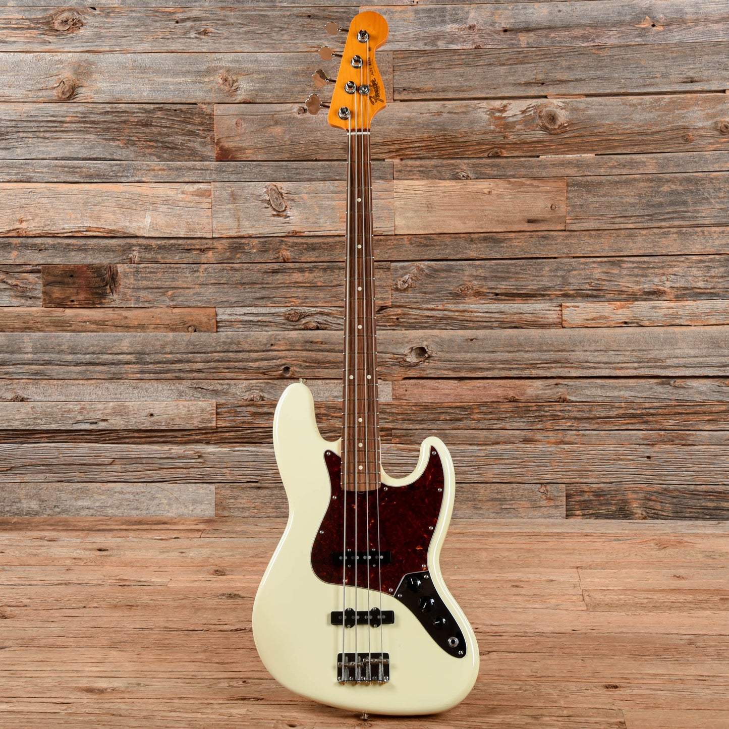 Fender 60's Classic Series Lacquer Jazz Neck w/ Fender Jazz Bass Body Olympic White 2018 Bass Guitars / 4-String
