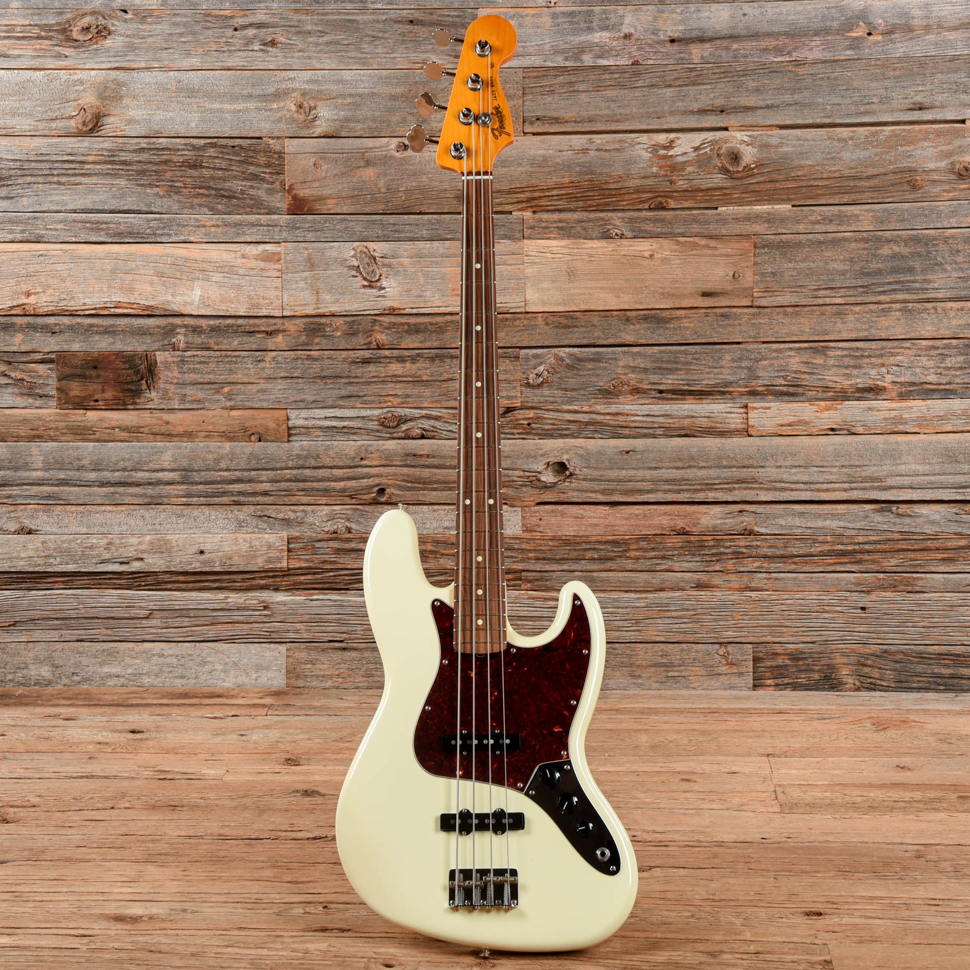 Fender 60's Classic Series Lacquer Jazz Neck w/ Fender Jazz Bass Body Olympic White 2018 Bass Guitars / 4-String