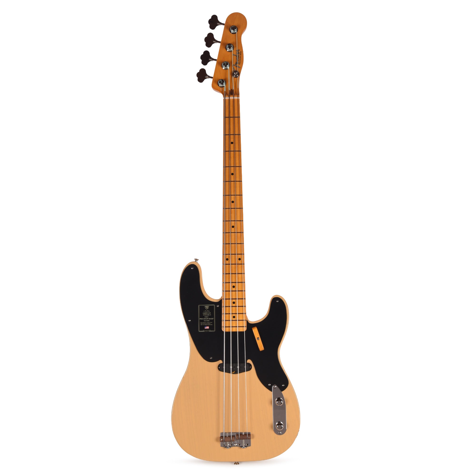 Fender 75th Anniversary American Vintage II 1951 Precision Bass Butterscotch Blonde Bass Guitars / 4-String