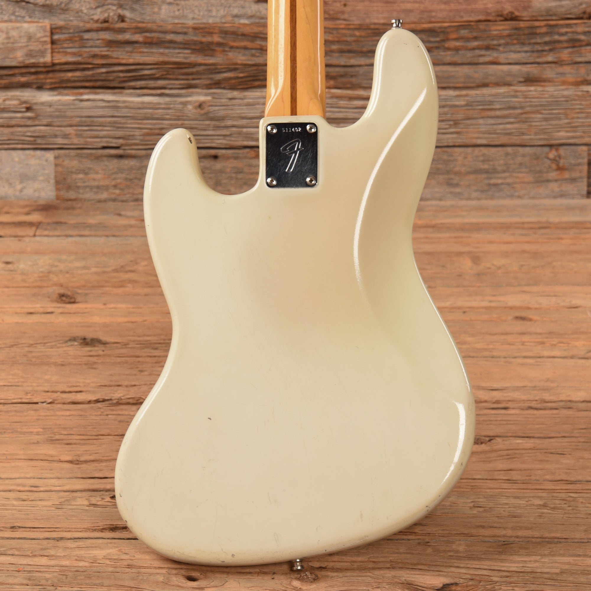 Fender '76 Fretless Precision Bass Neck w/ '70s Jazz Bass Body White Refin 1970s Bass Guitars / 4-String